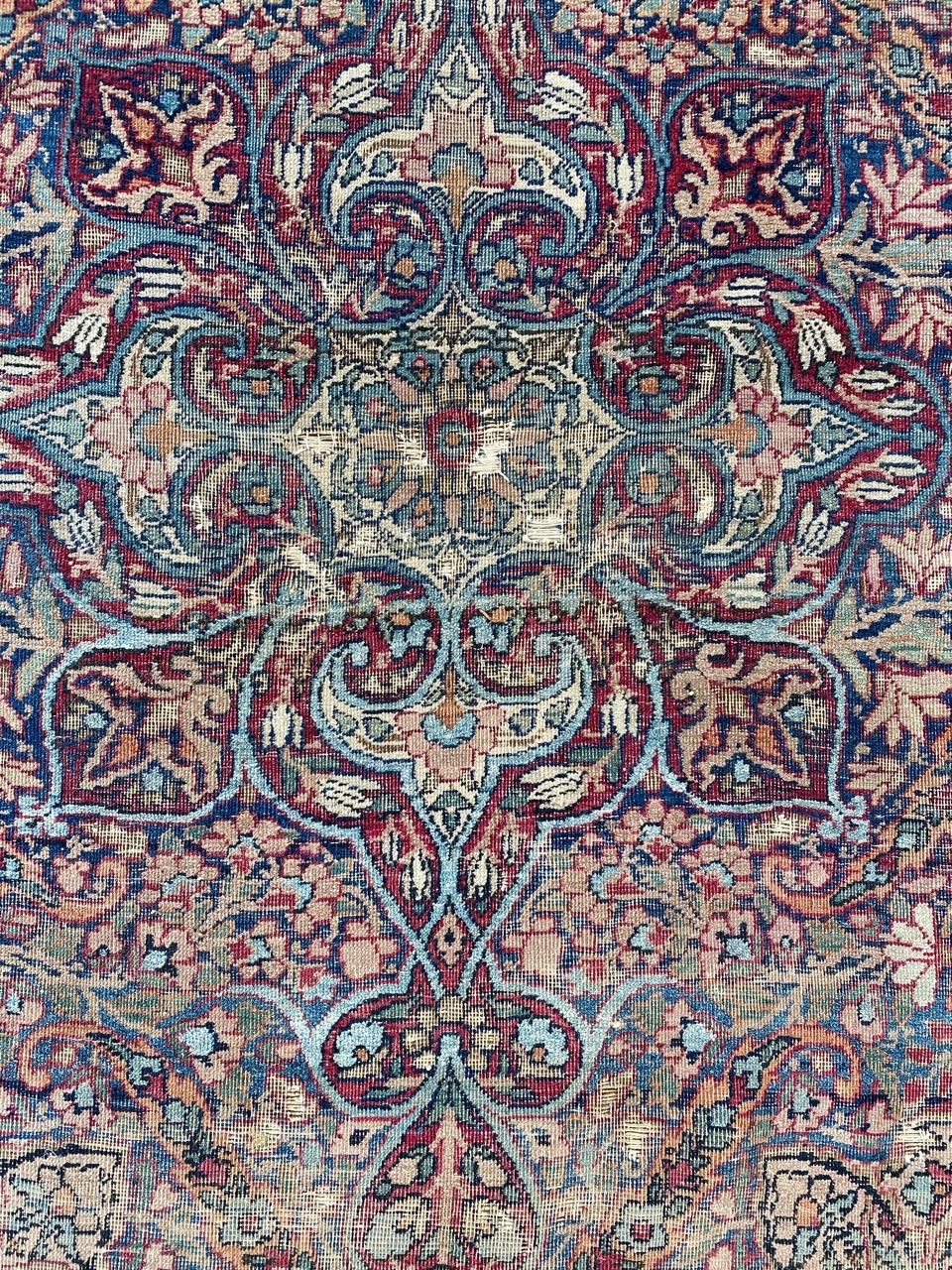 Bobyrug’s Majestic Large Fine Kirman Rug For Sale 7