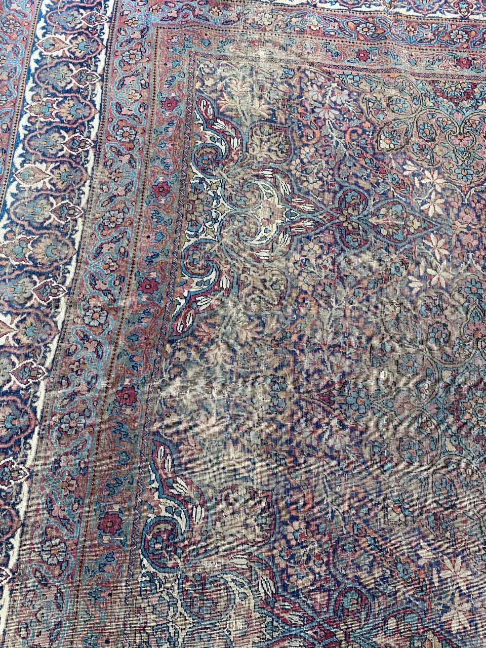 Bobyrug’s Majestic Large Fine Kirman Rug For Sale 9