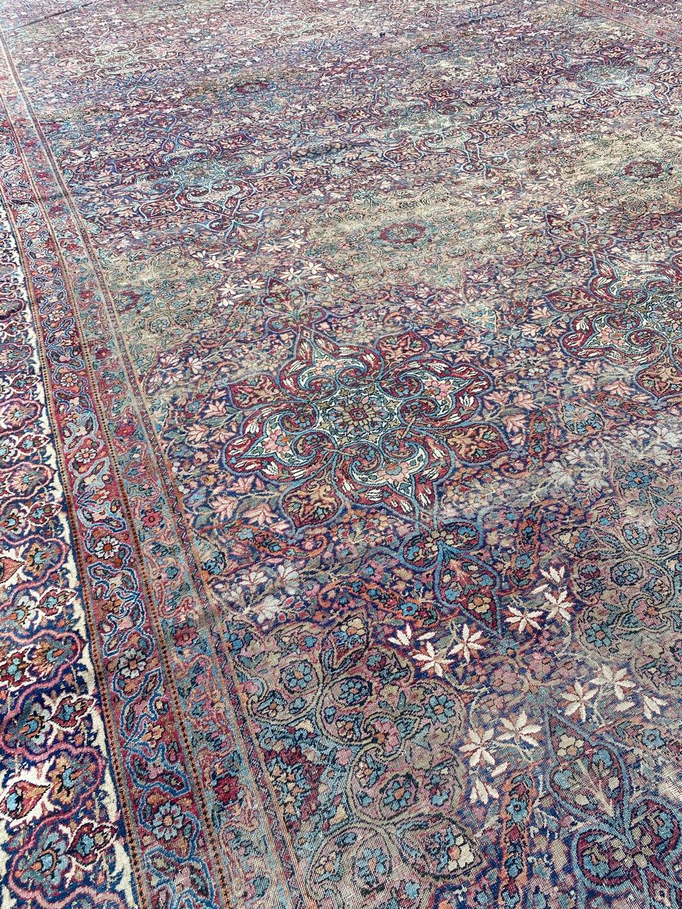 Bobyrug’s Majestic Large Fine Kirman Rug For Sale 10