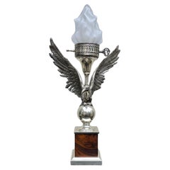 Majestic Mid-Century Modern Eagle Table Lamp, Italian