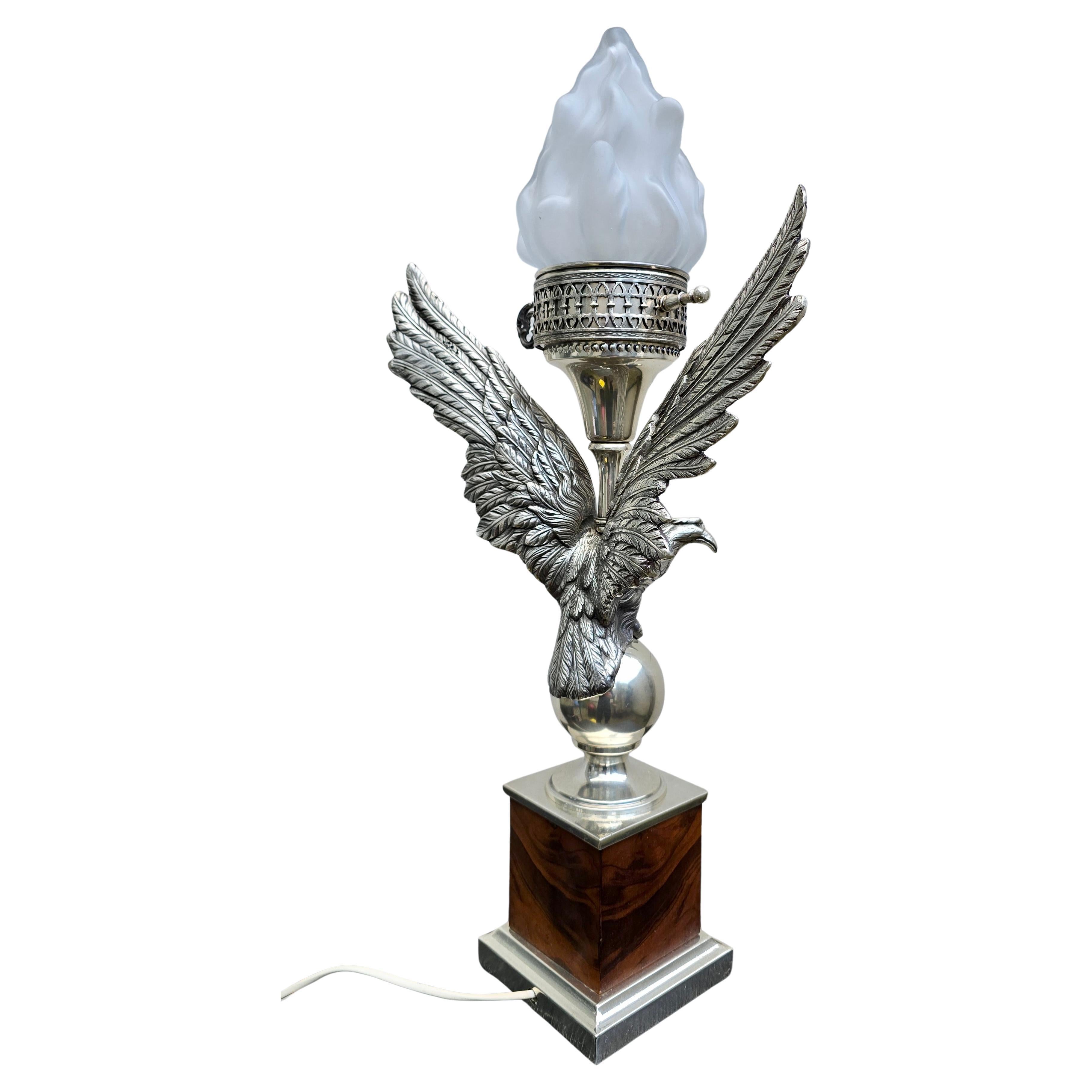 Mid-Century Modern Majestic Lampe de table aigle, moderne du milieu du siècle, italienne en vente
