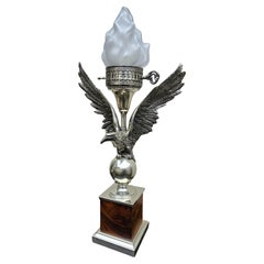 Majestic Mid-Century Modern Eagle Tischlampe, Italienisch