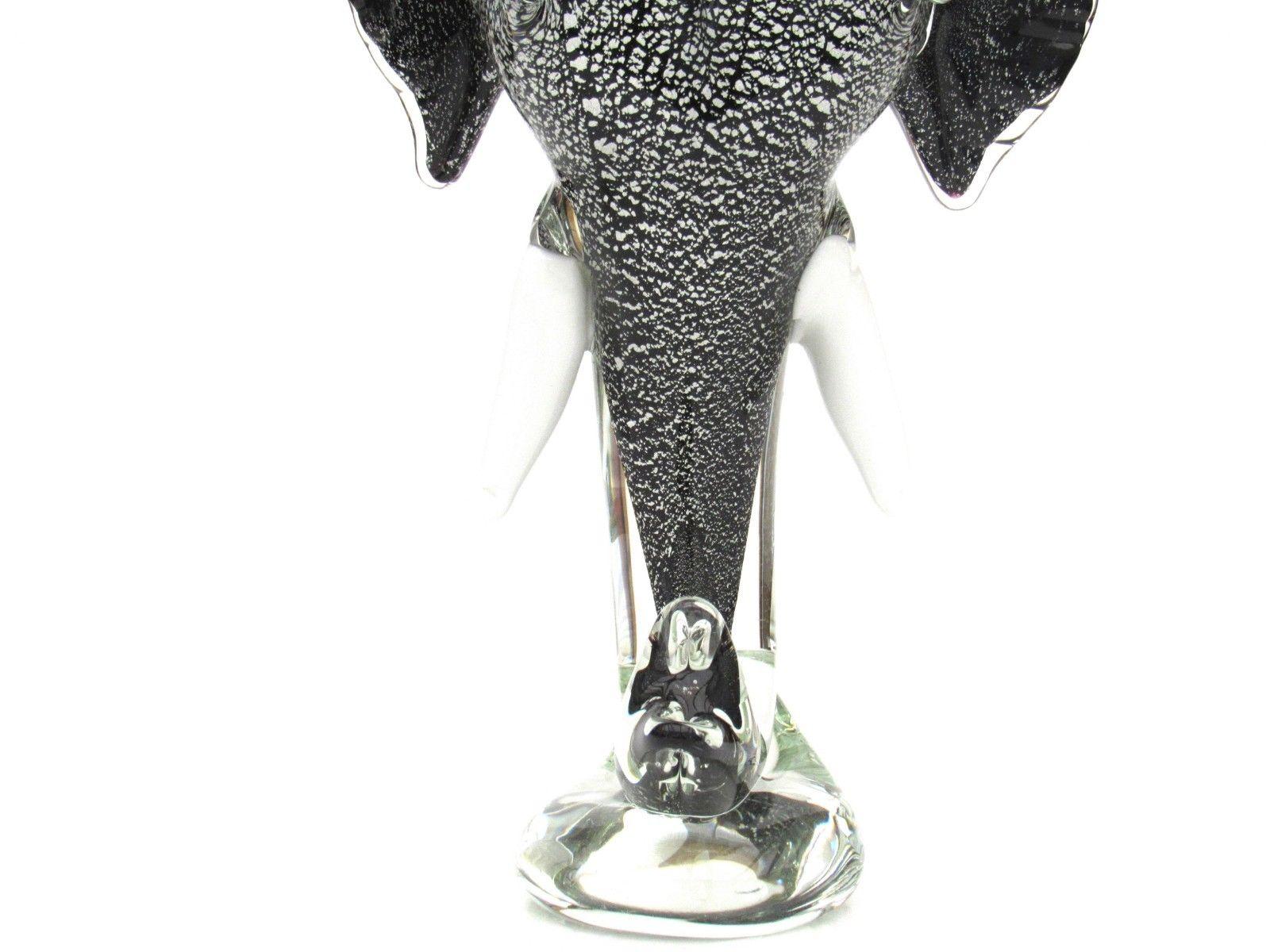 Italian Murano Art Glass Elephant Head Sculpture Estate Find