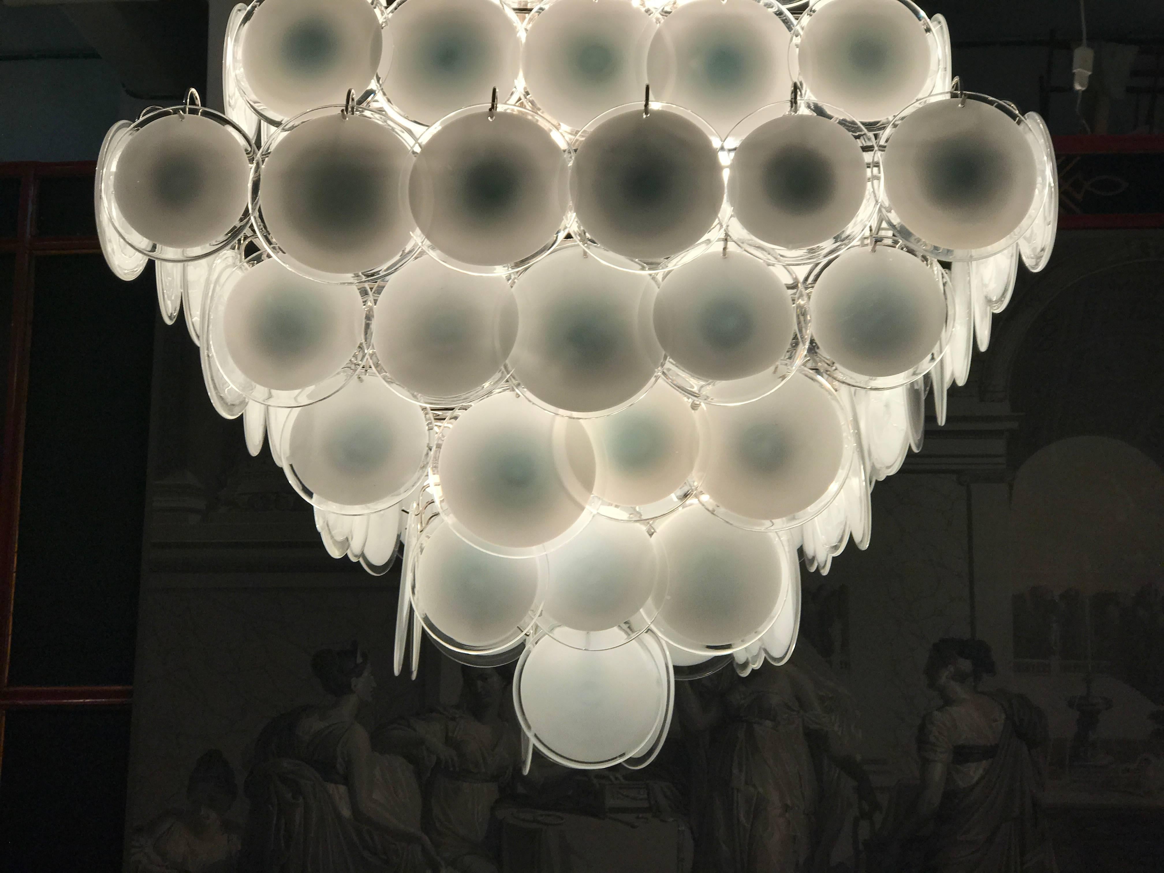 Majestic Murano Chandelier by Gino Vistosi, Italy, 1970s 6