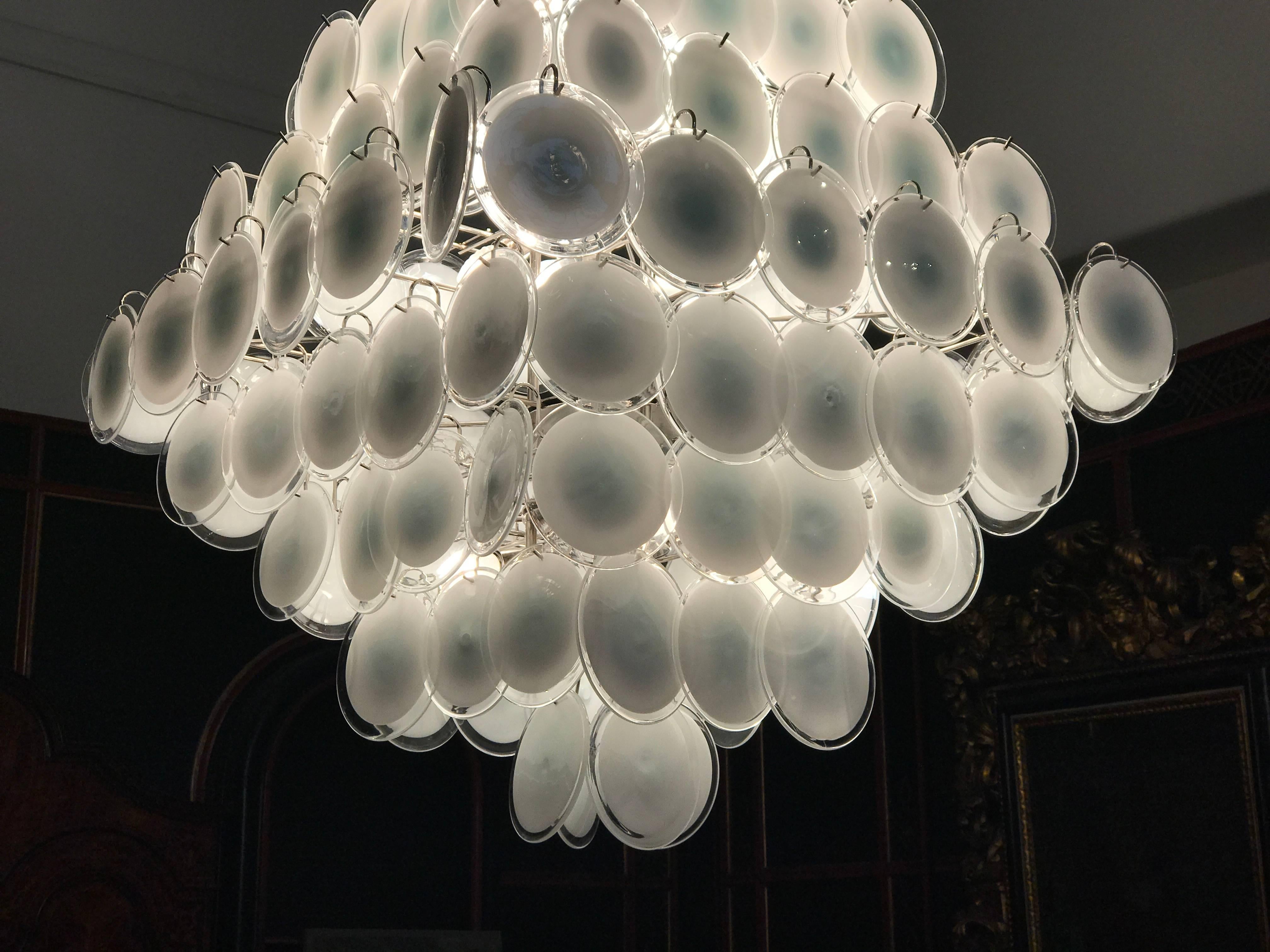 Majestic Murano Chandelier by Gino Vistosi, Italy, 1970s In Excellent Condition In Rome, IT
