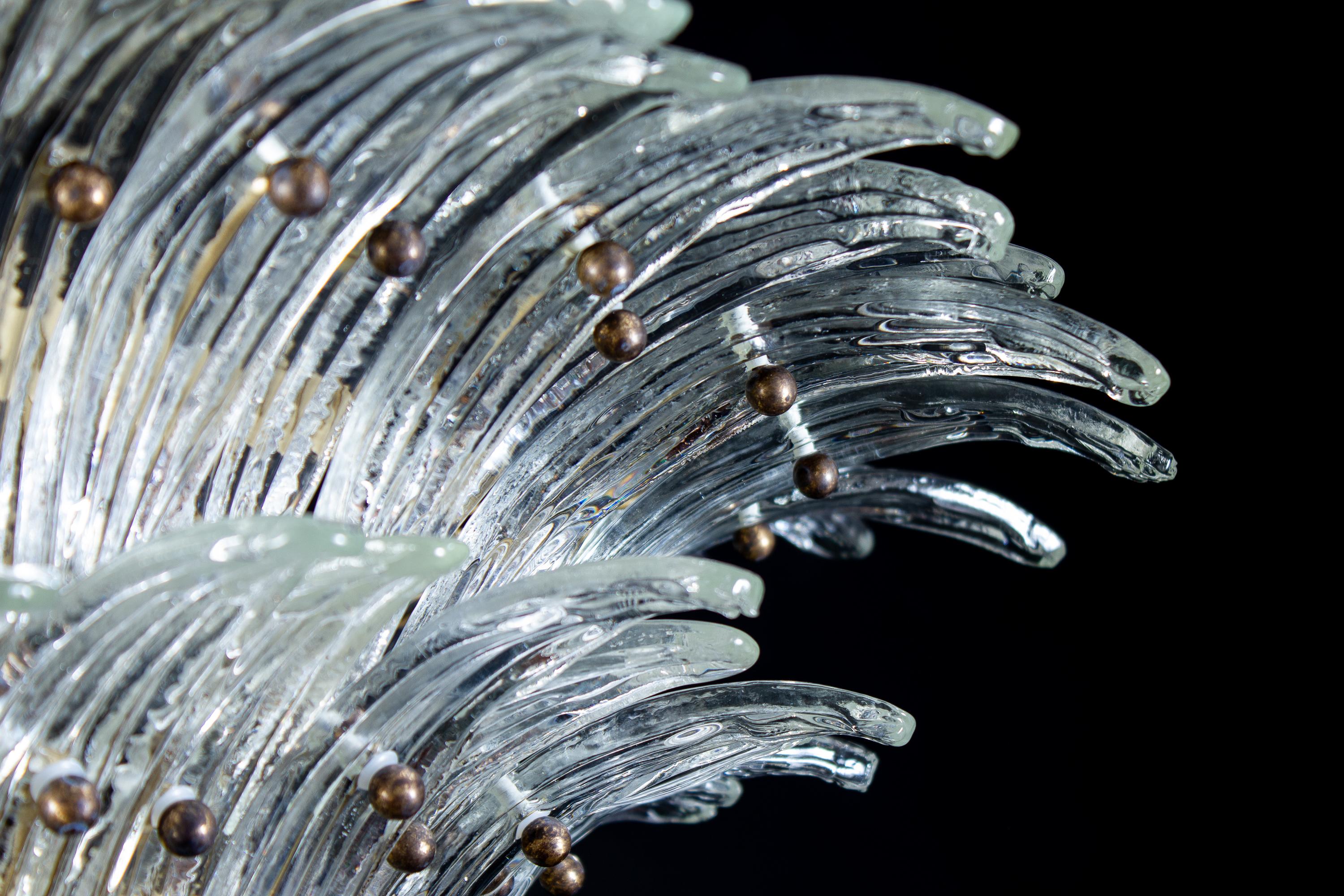 Araña Majestic Palmette de Murano, años 70 en venta 3