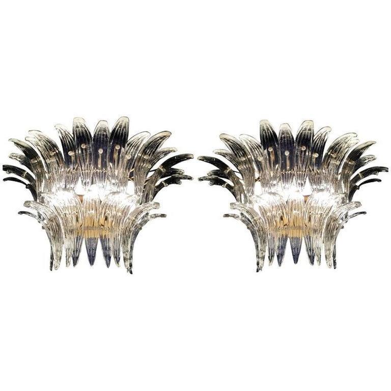 Araña Majestic Palmette de Murano, años 70 en venta 1
