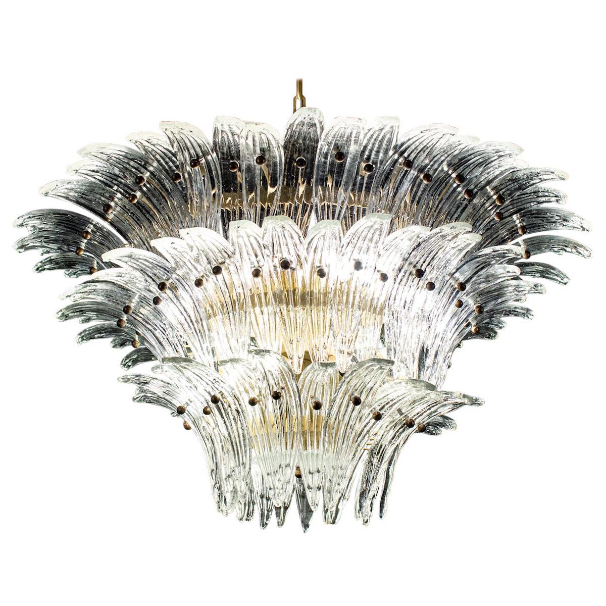 Majestic Murano Palmette Chandelier, 1970s