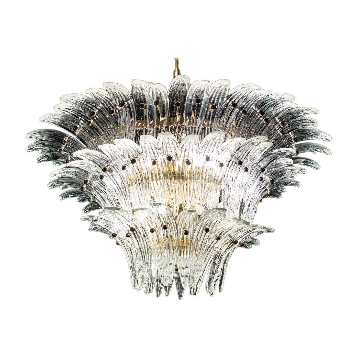 Lampadario Majestic Murano Palmette, anni '70