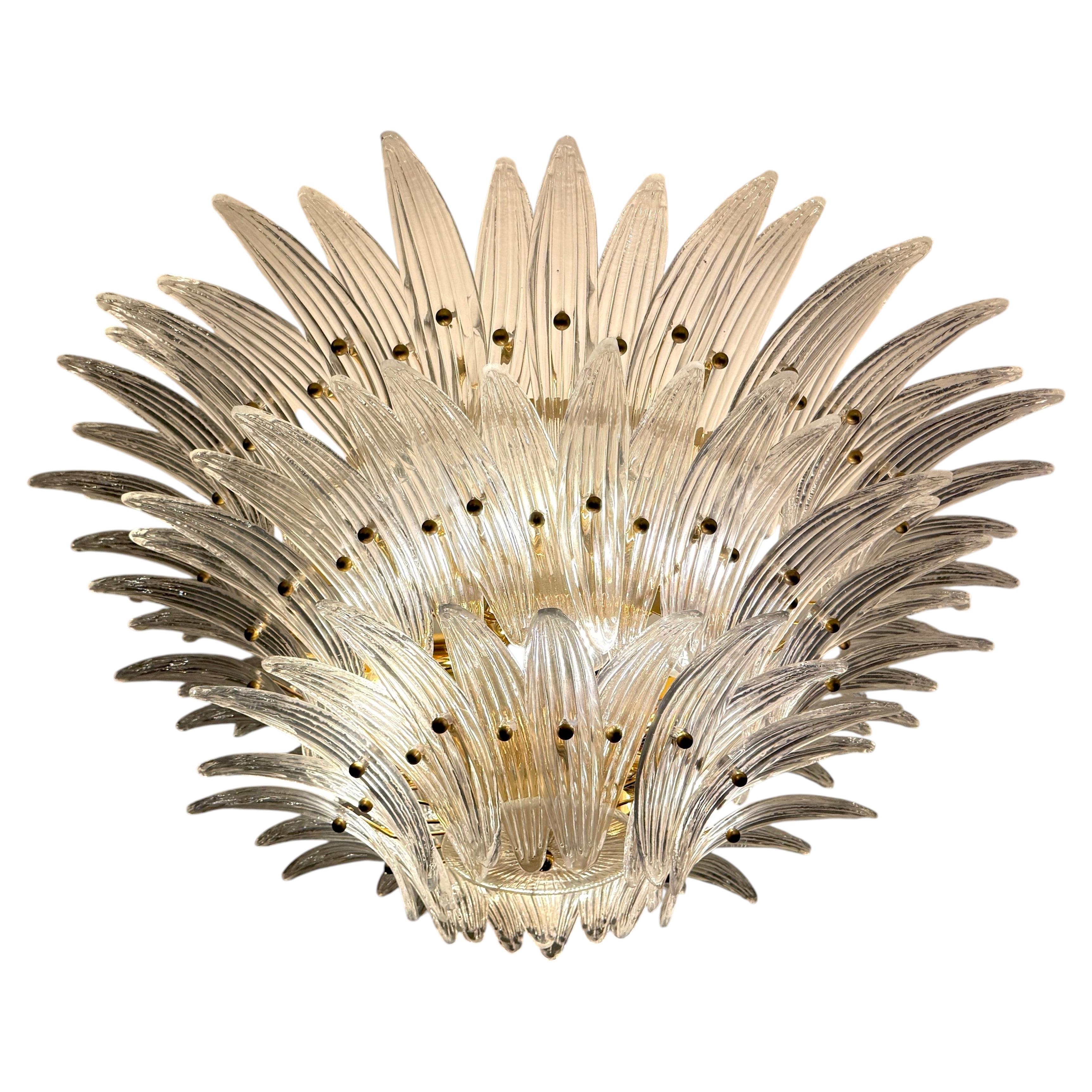 Majestic Murano Palmette Chandelier, 1970s