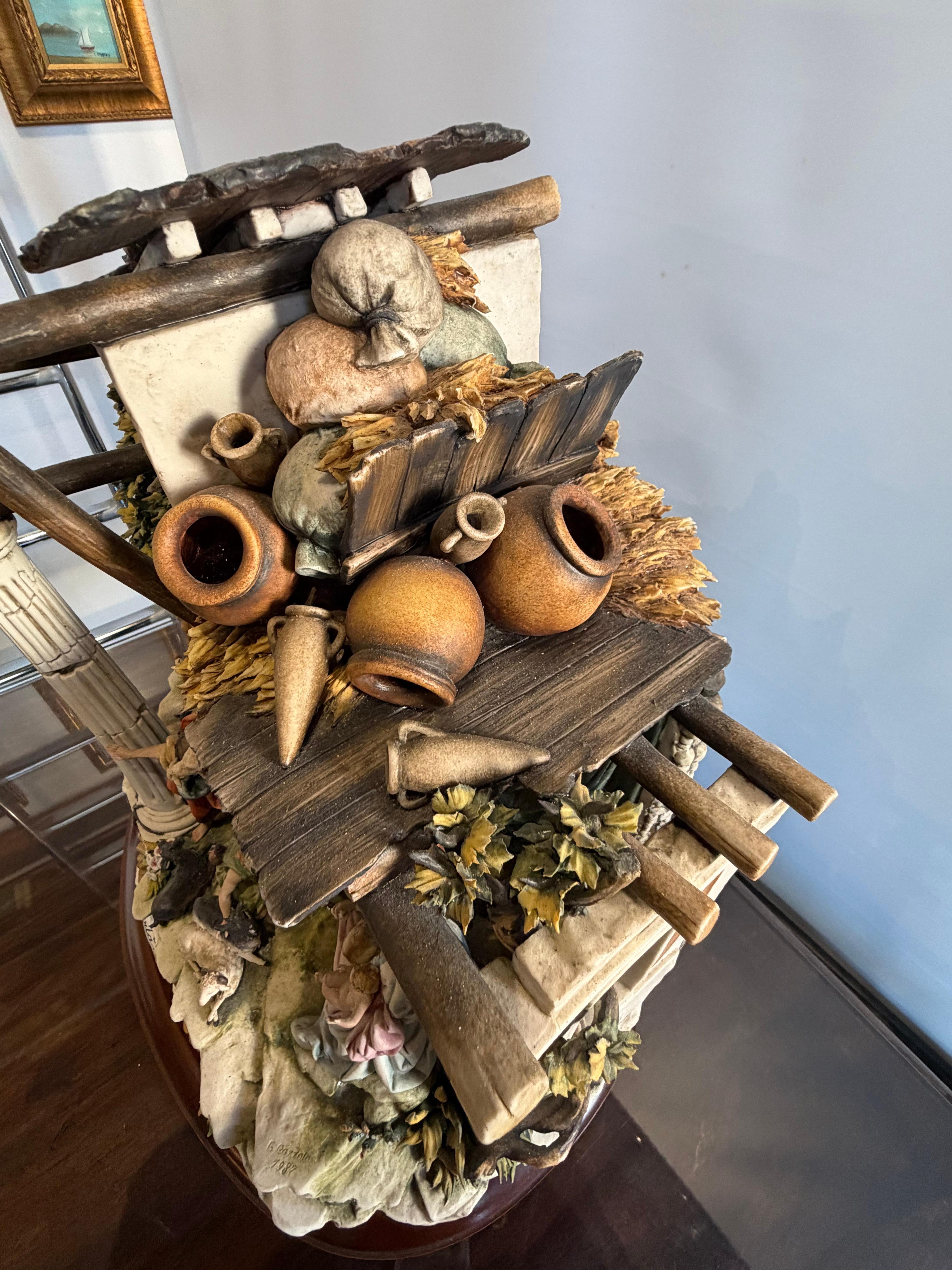 Nativité Majestic, porcelaine de Capodimonte, pièce numérotée 383 sur 500, années 1990 en vente 4