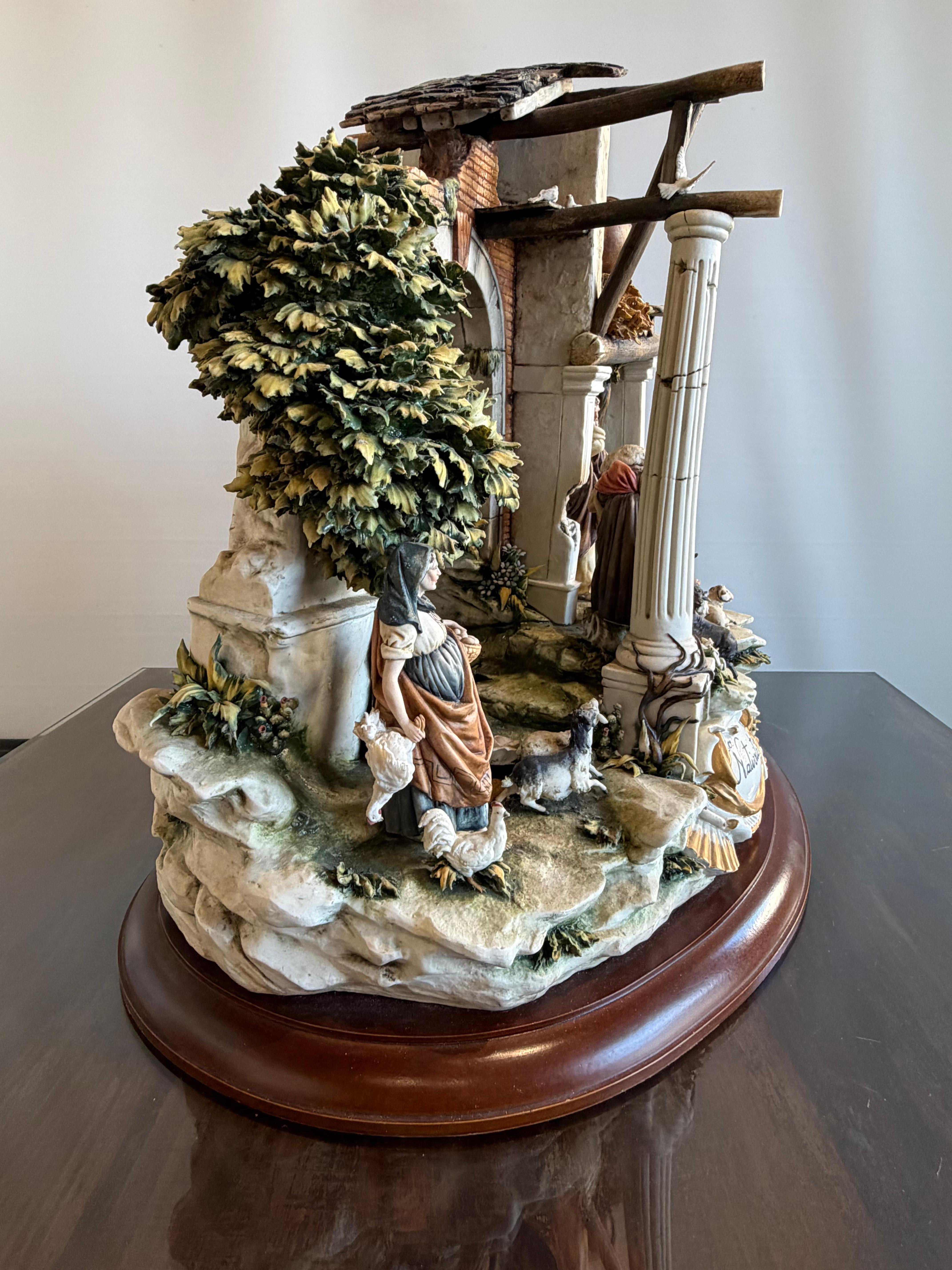 Nativité Majestic, porcelaine de Capodimonte, pièce numérotée 383 sur 500, années 1990 en vente 7