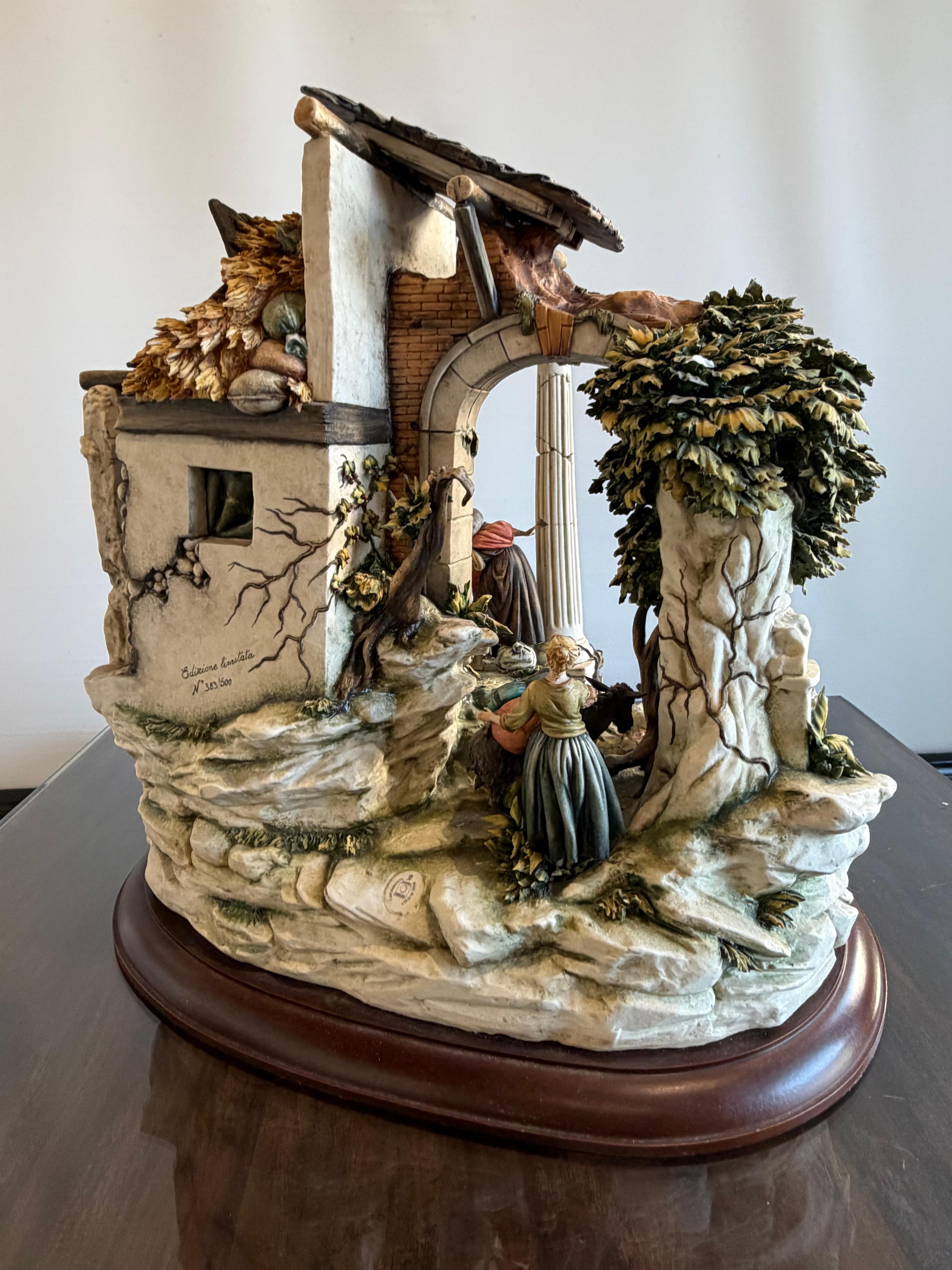 Nativité Majestic, porcelaine de Capodimonte, pièce numérotée 383 sur 500, années 1990 en vente 10