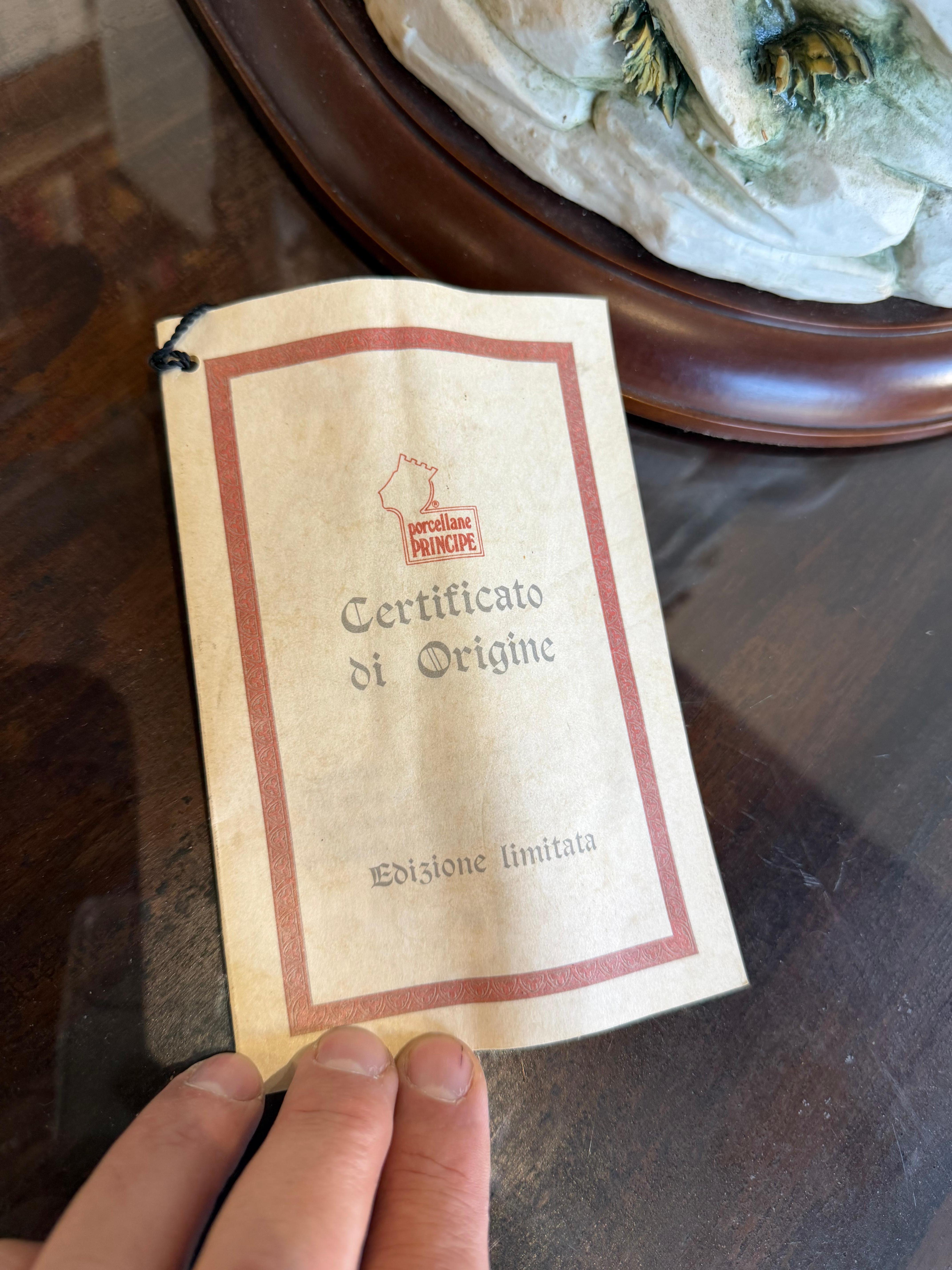 Nativité Majestic, porcelaine de Capodimonte, pièce numérotée 383 sur 500, années 1990 en vente 11