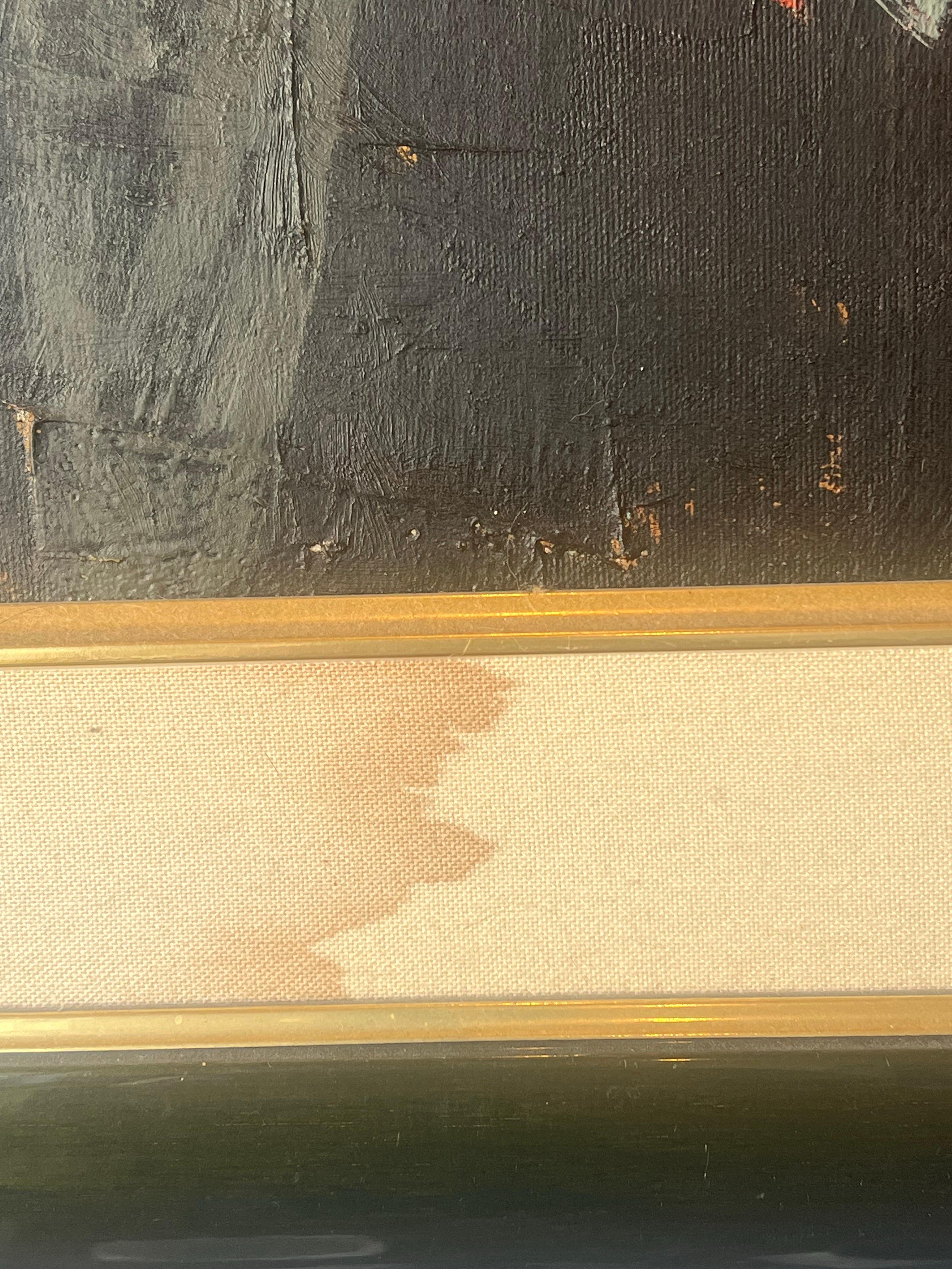 Majestic Öl auf Leinwand Gerahmt Großes Original Lateinamerikanischer Künstler G Navarro 64 (Mexikanisch) im Angebot