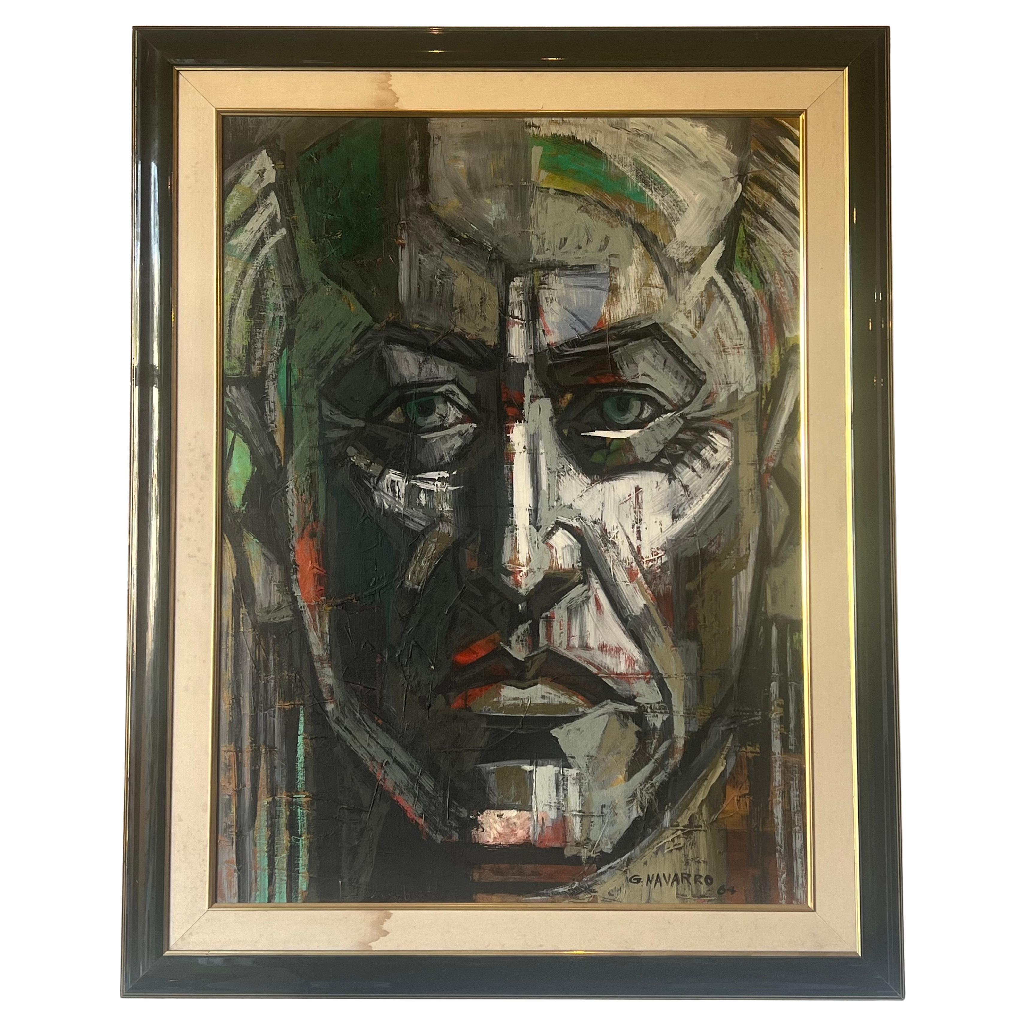 Majestic Öl auf Leinwand Gerahmt Großes Original Lateinamerikanischer Künstler G Navarro 64