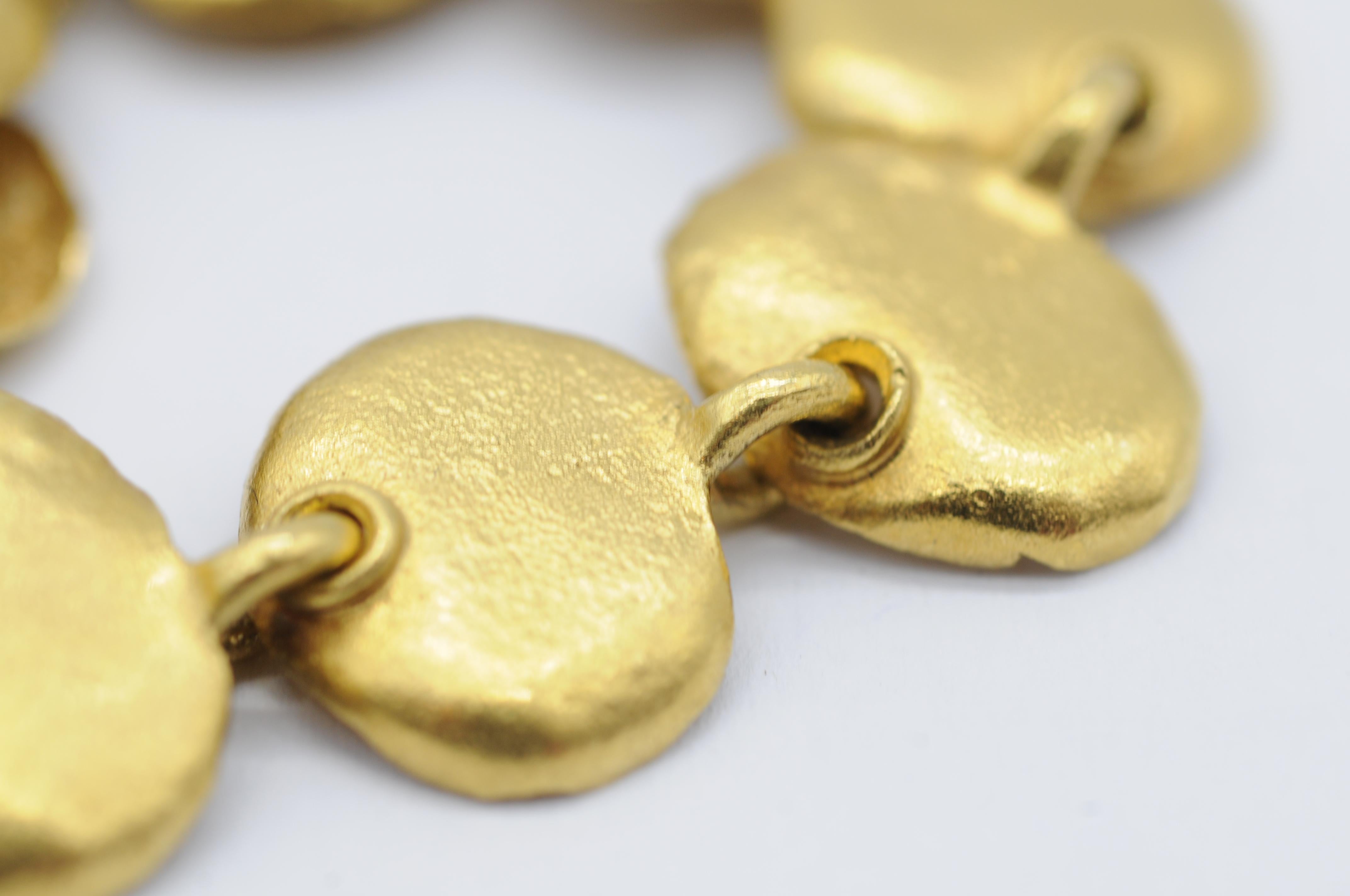 Majestueux collier de maître orfèvre allemand en or 21 carats en vente 7
