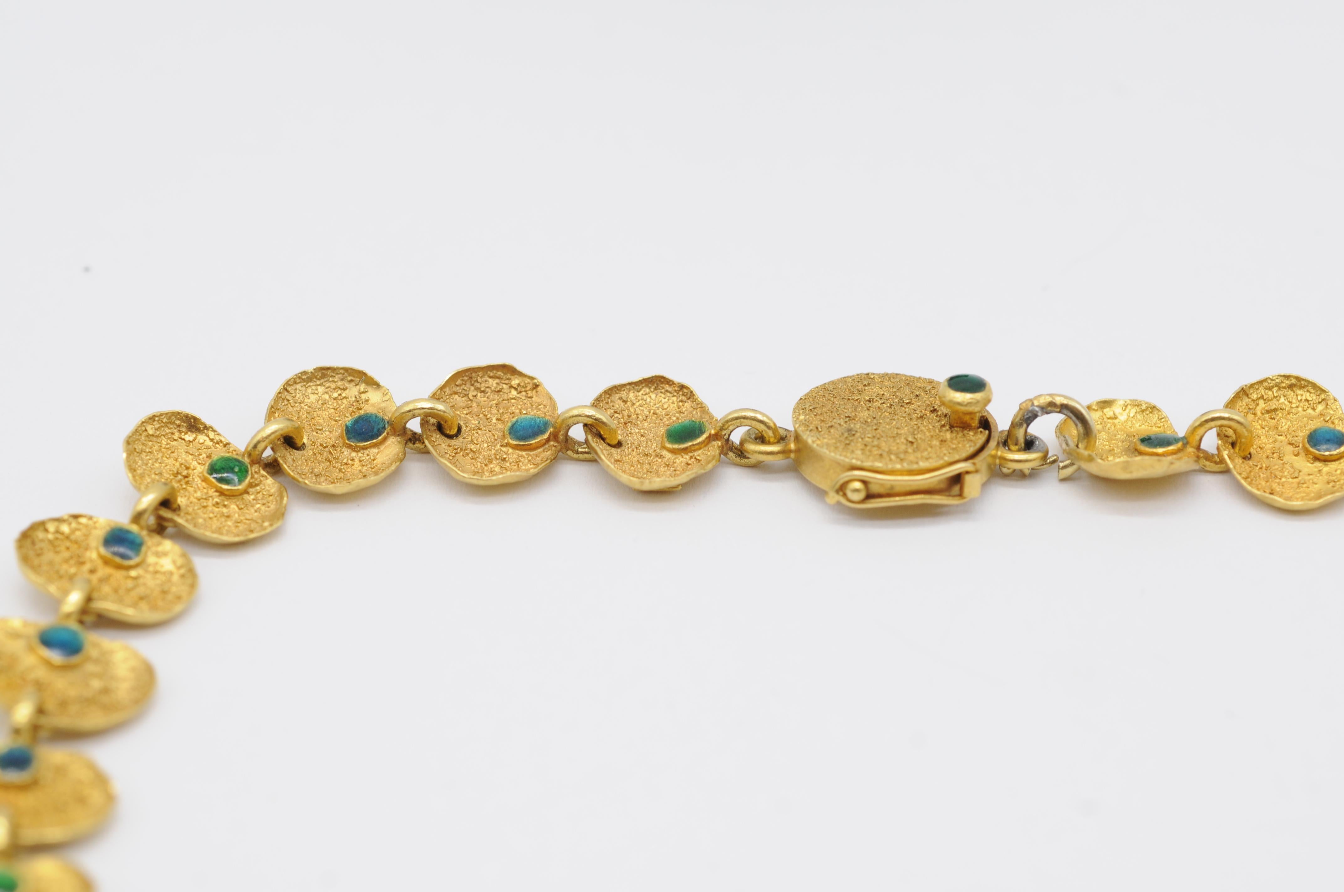Majestätliche alte deutsche Goldschmiedemeister-Halskette aus 21 Karat Gold im Angebot 4