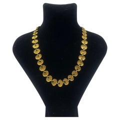 Majestueux collier de maître orfèvre allemand en or 21 carats