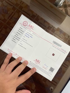 Majestic Orange Red Spinal Cut Gemstone 1.15 Carats AIG Certified Spinel Stone