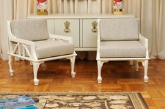 Majestic Pair of Thebes Loungers by John Hutton for Randolph & Hein, circa 1975