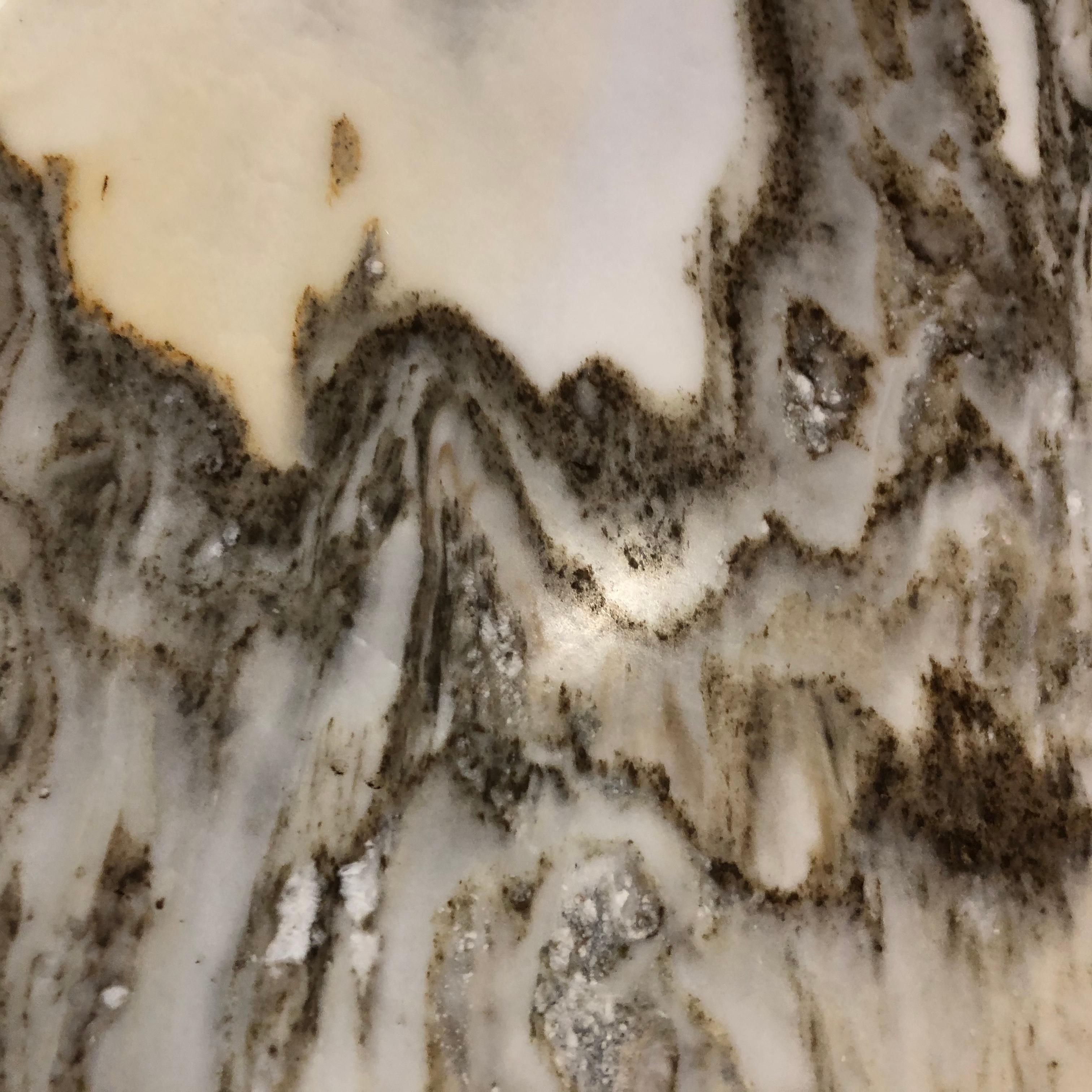 Majestic Peaks, an Extraordinary Natural Stone Painting, One-of-a-Kind 1