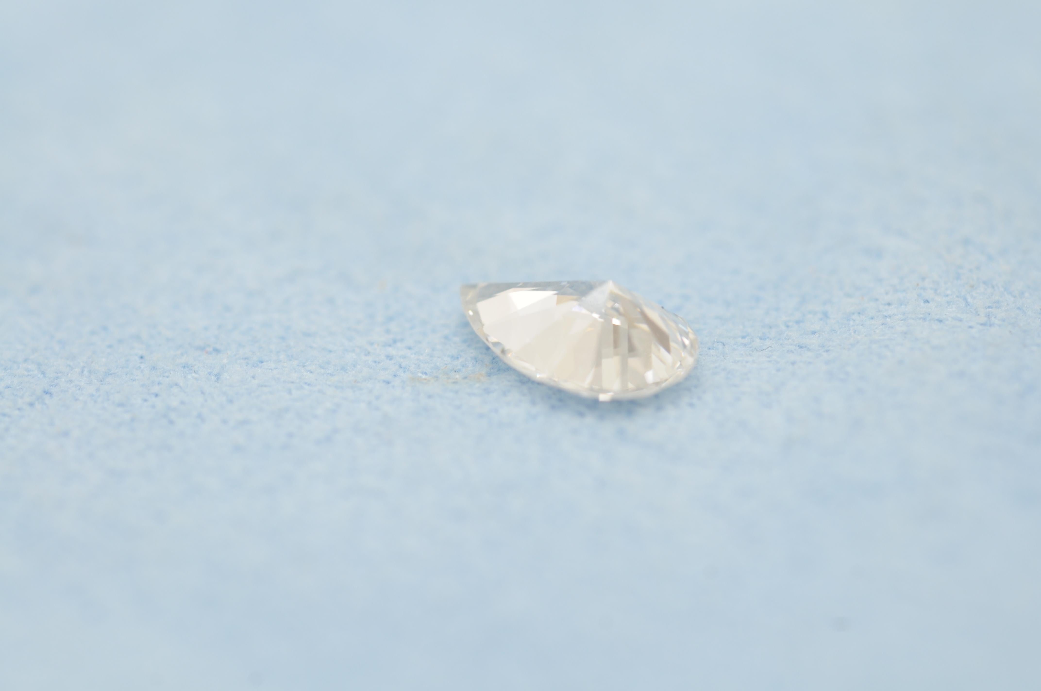 Majestuoso diamante talla pera claridad:Vs1 Color:H 1,20ct en venta 6