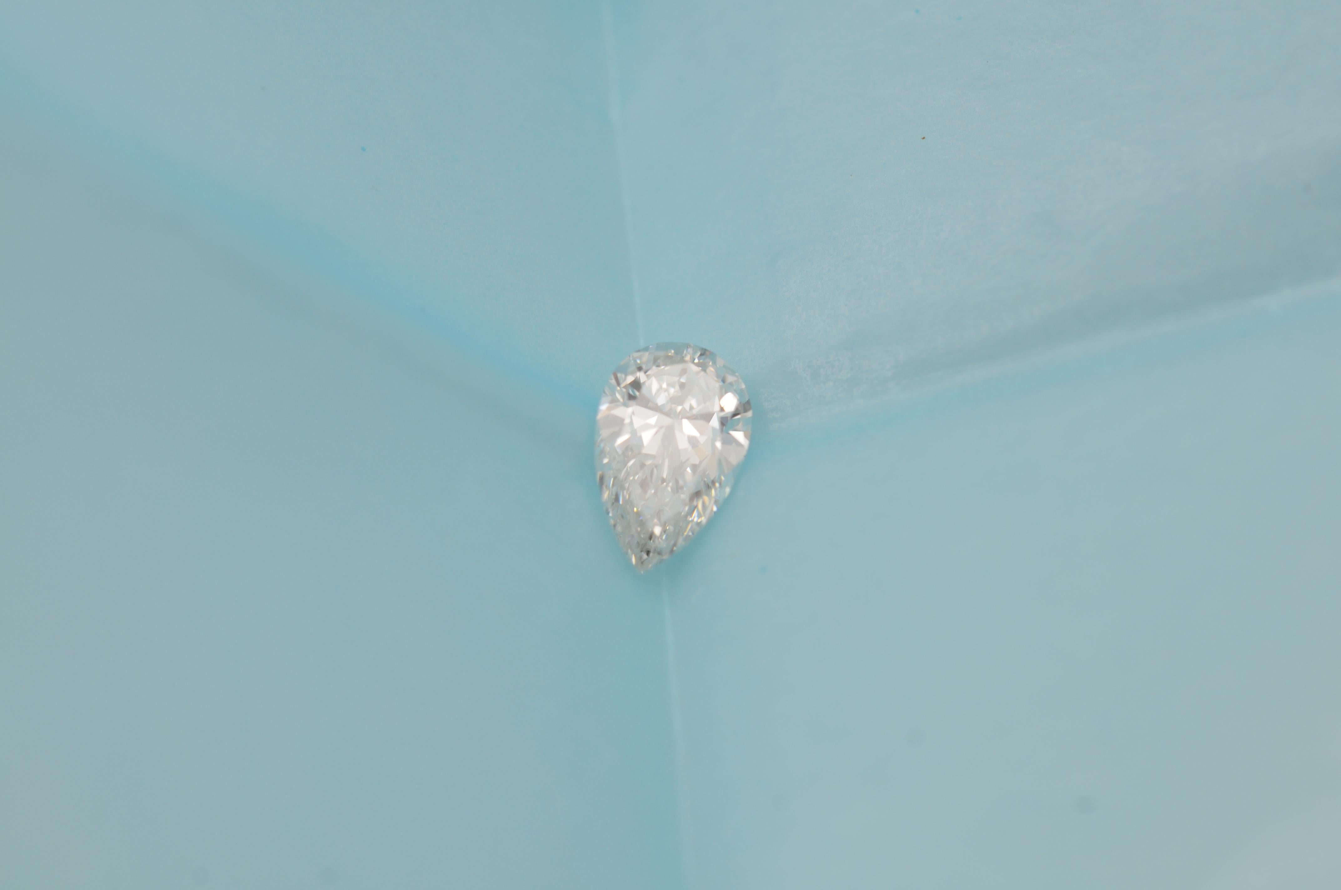 Majestuoso diamante talla pera claridad:Vs1 Color:H 1,20ct en venta 10