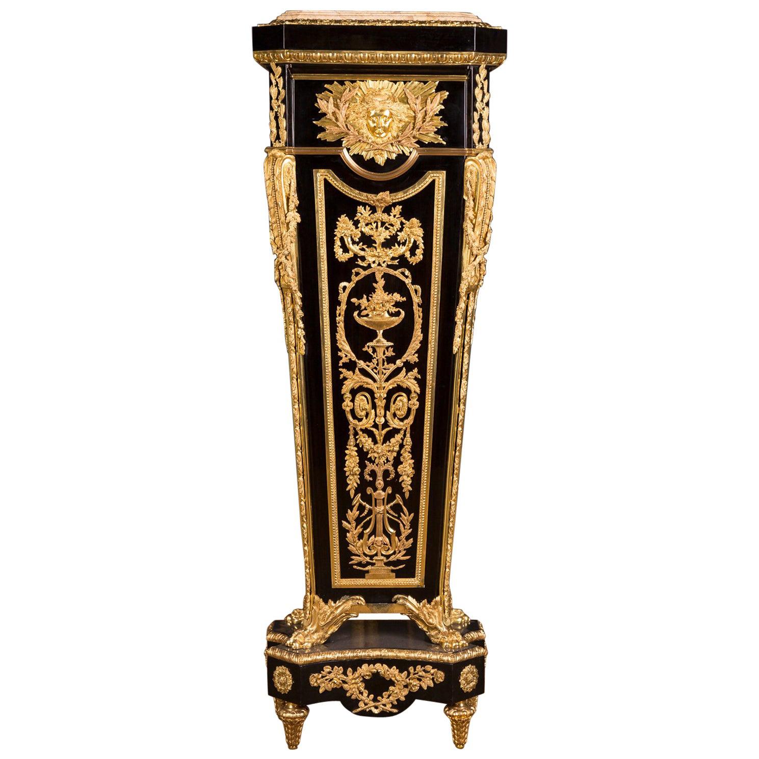 Majestic Pedestal in the Louis XVI Style According to J. Henri Riesener