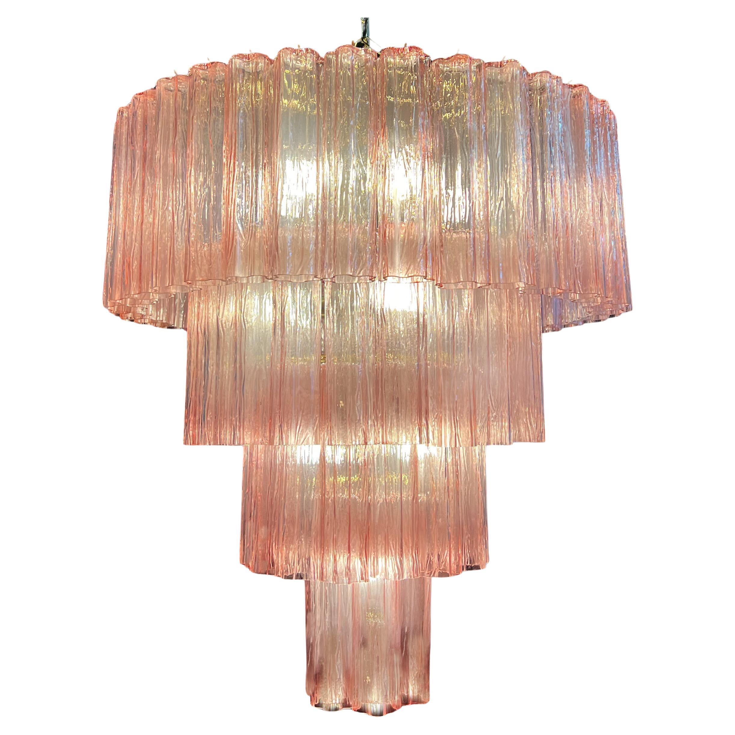 Majestic Pink Murano Chandelier