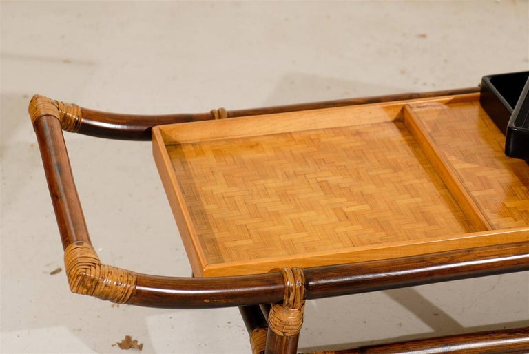 Majestic Restored Pagoda Coffee Table or Bench by John Wisner, circa 1954 For Sale 2