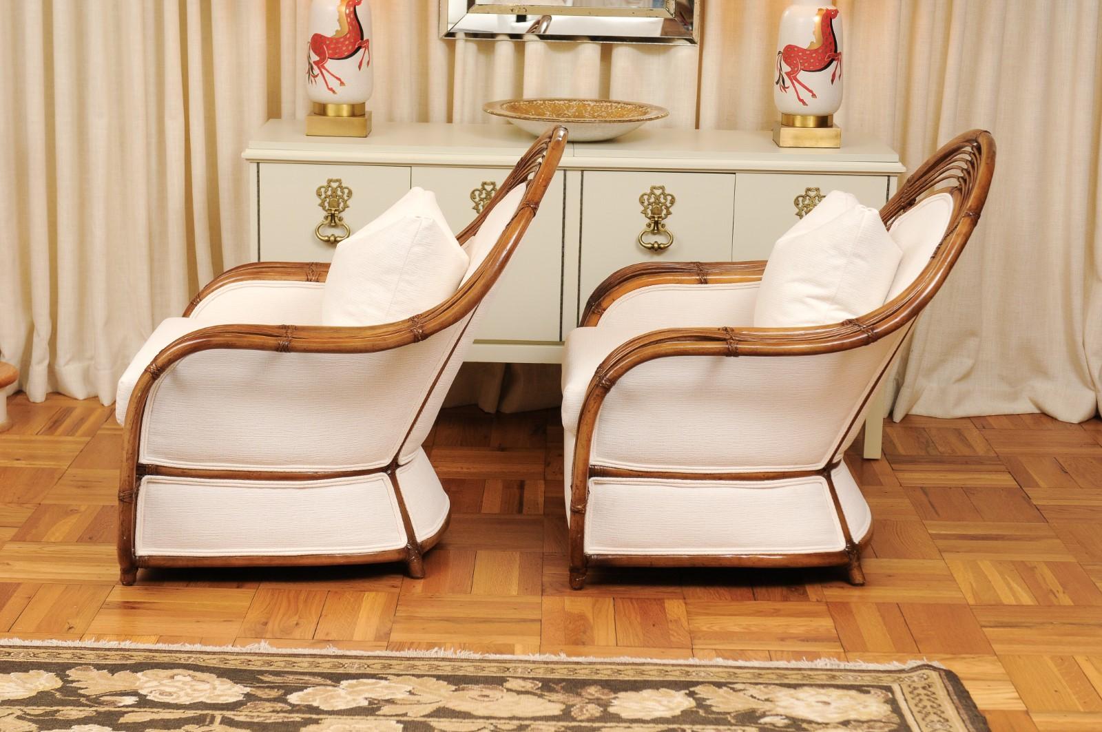 Majestic Restored Pair of Breille Club Chairs by Henry Olko, circa 1980 4