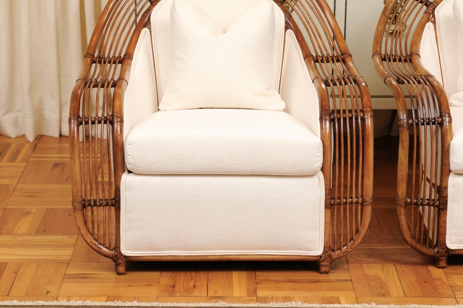 Majestic Restored Pair of Breille Club Chairs by Henry Olko, circa 1980 8