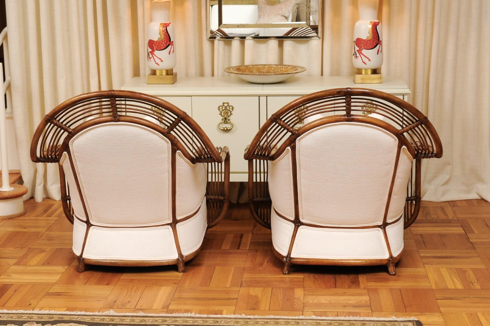 Majestic Restored Pair of Breille Club Chairs by Henry Olko, circa 1980 1