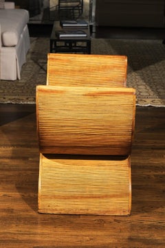 Majestic Restored Rattan Emperors Seat by Betty Cobonpue, circa 1980