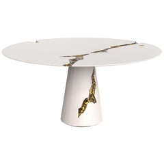 Majestic Round White Dining Table