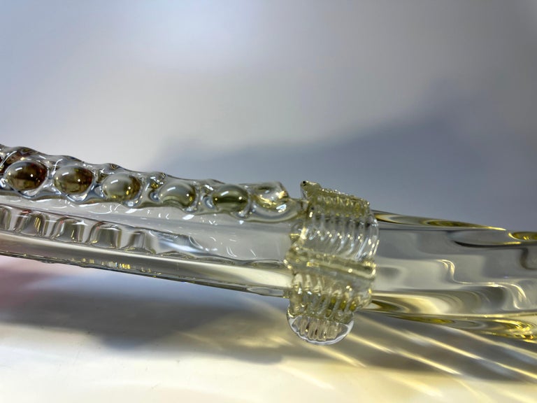 Majestic Ruby Red Hand Blown Murano Glass Monarch's Sceptre For Sale at ...
