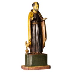 Majestic Saint Benedict Statue, Symbol of Faith & Guidance, Religious Sculpture