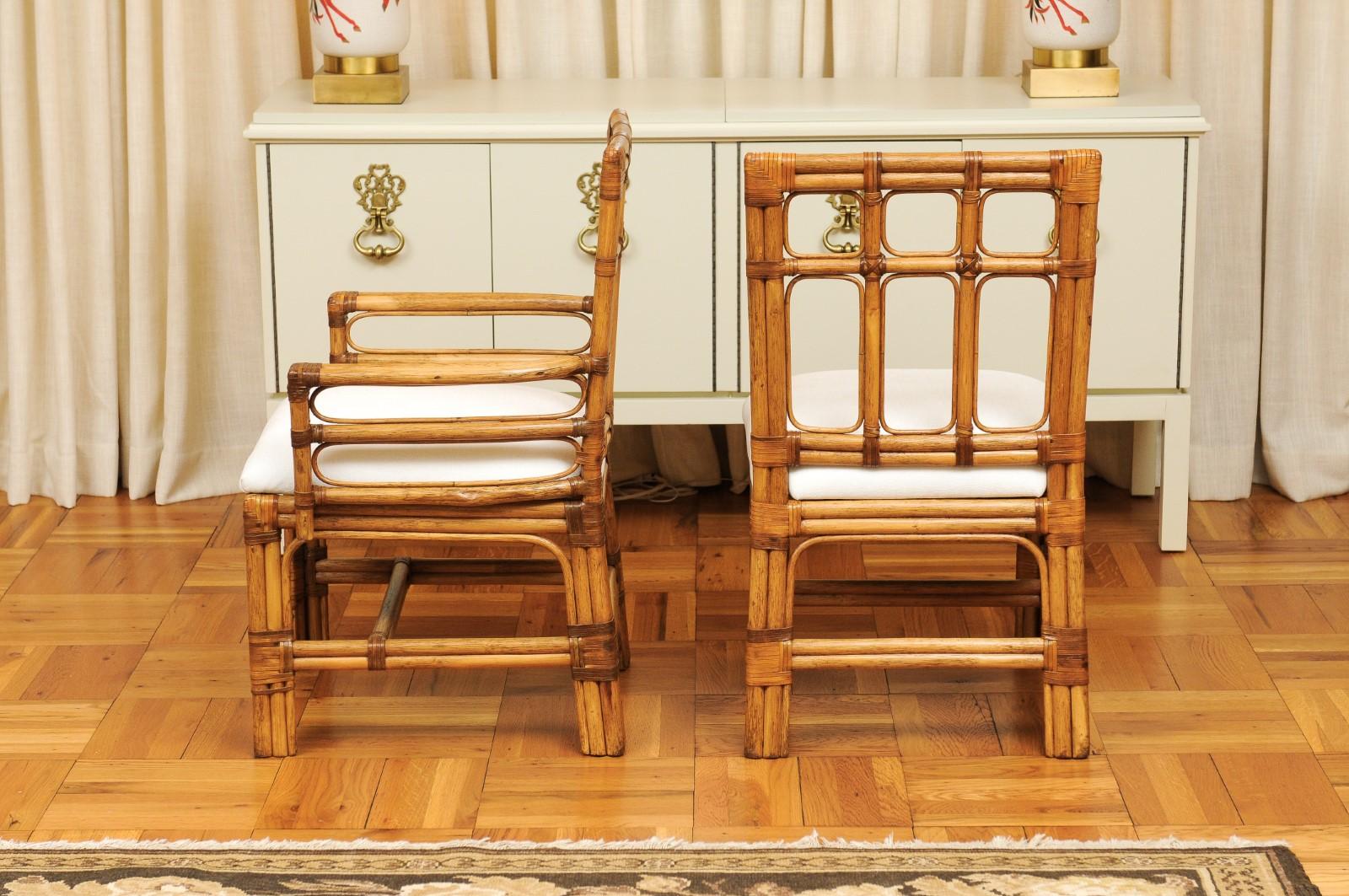 Majestic Set of 12 Greene & Greene Inspired Chairs by Brown Jordan, circa 1980 For Sale 1