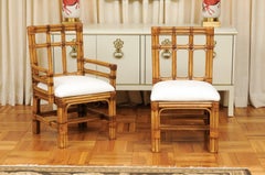 Majestic Set of 12 Greene & Greene Inspired Chairs by Brown Jordan, circa 1980