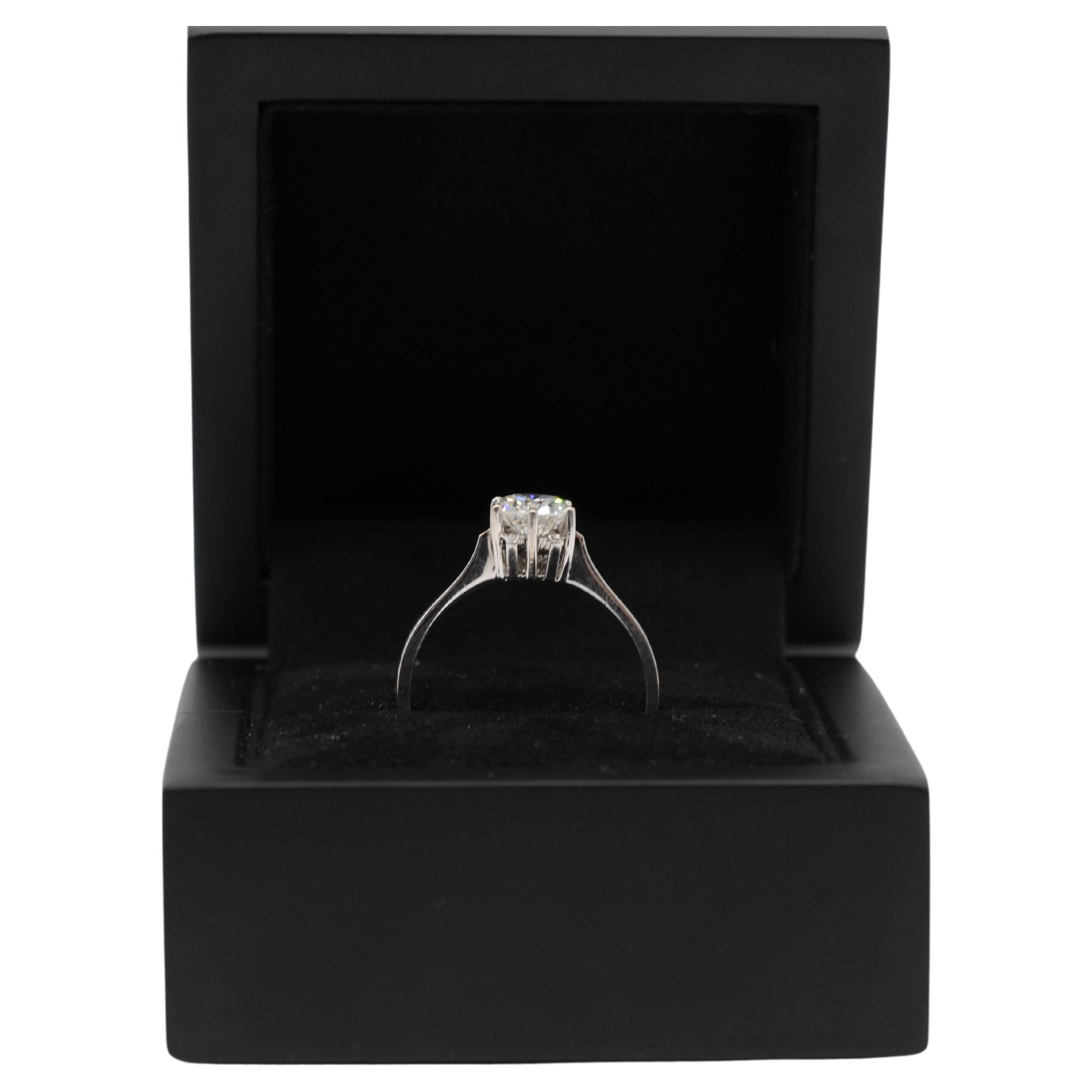 Majestätischer Solitär-Ring mit ca. 1,0 Karat Diamant VVS2 Farbe:G im Angebot 3