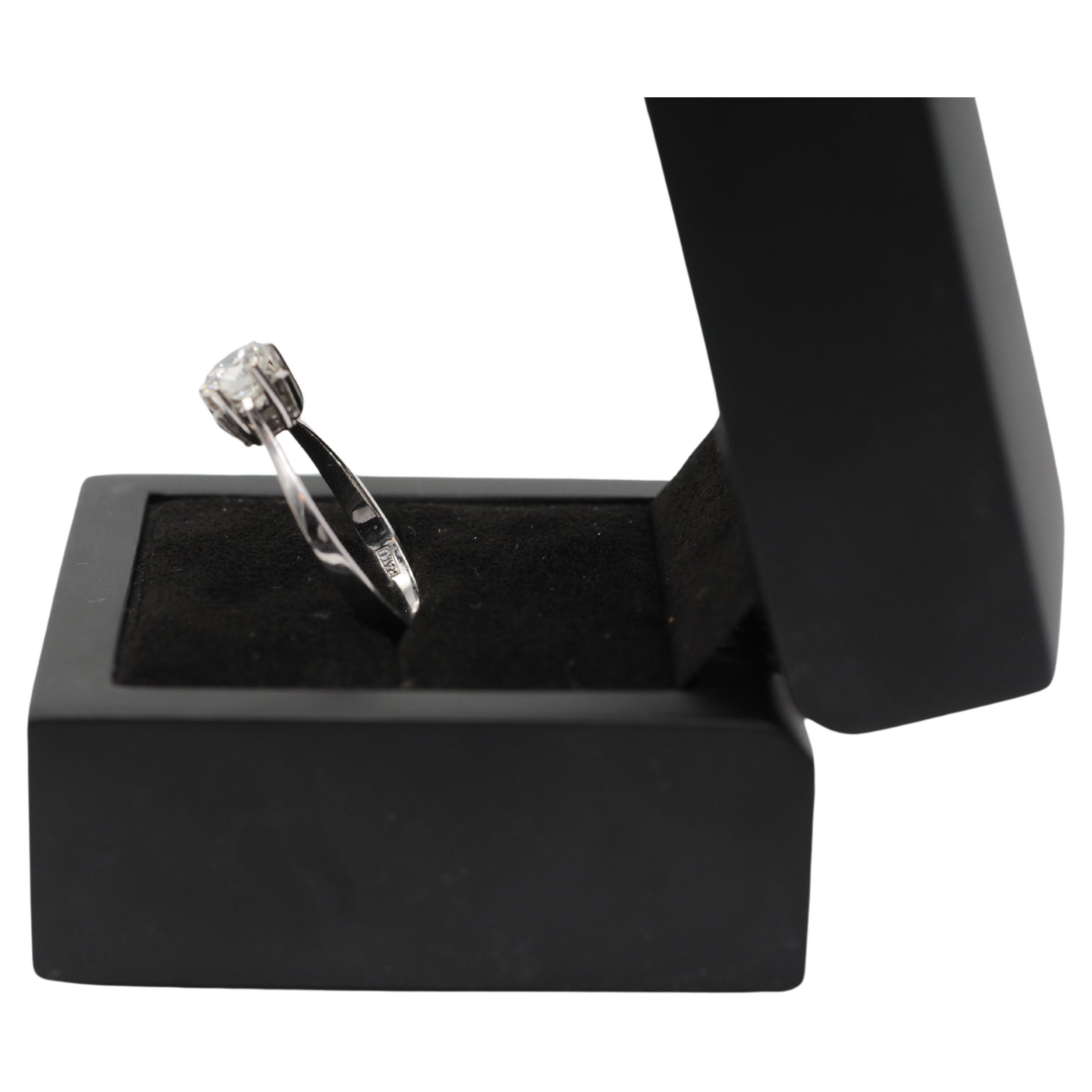 Majestätischer Solitär-Ring mit ca. 1,0 Karat Diamant VVS2 Farbe:G im Angebot 4