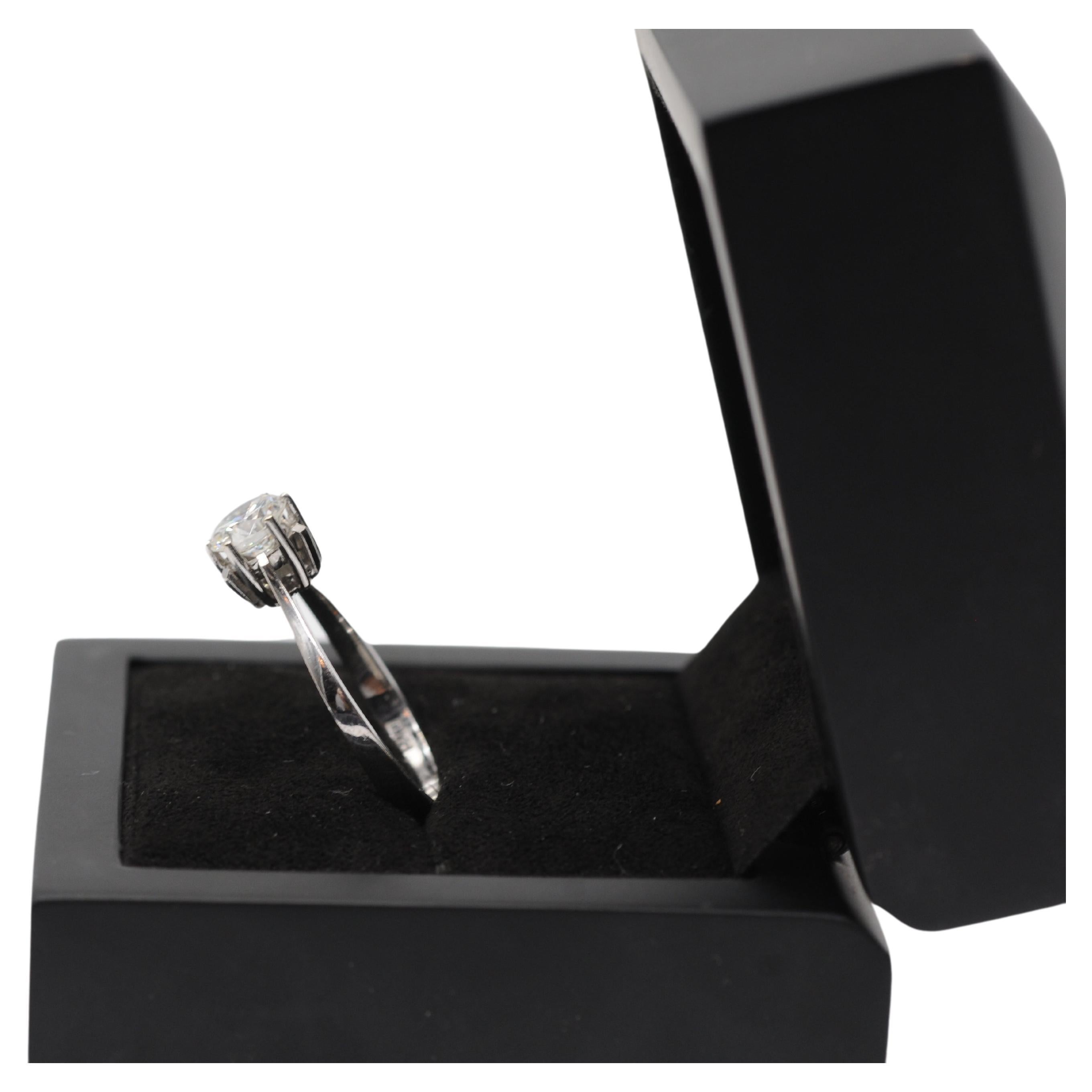 Majestätischer Solitär-Ring mit ca. 1,0 Karat Diamant VVS2 Farbe:G im Angebot 2