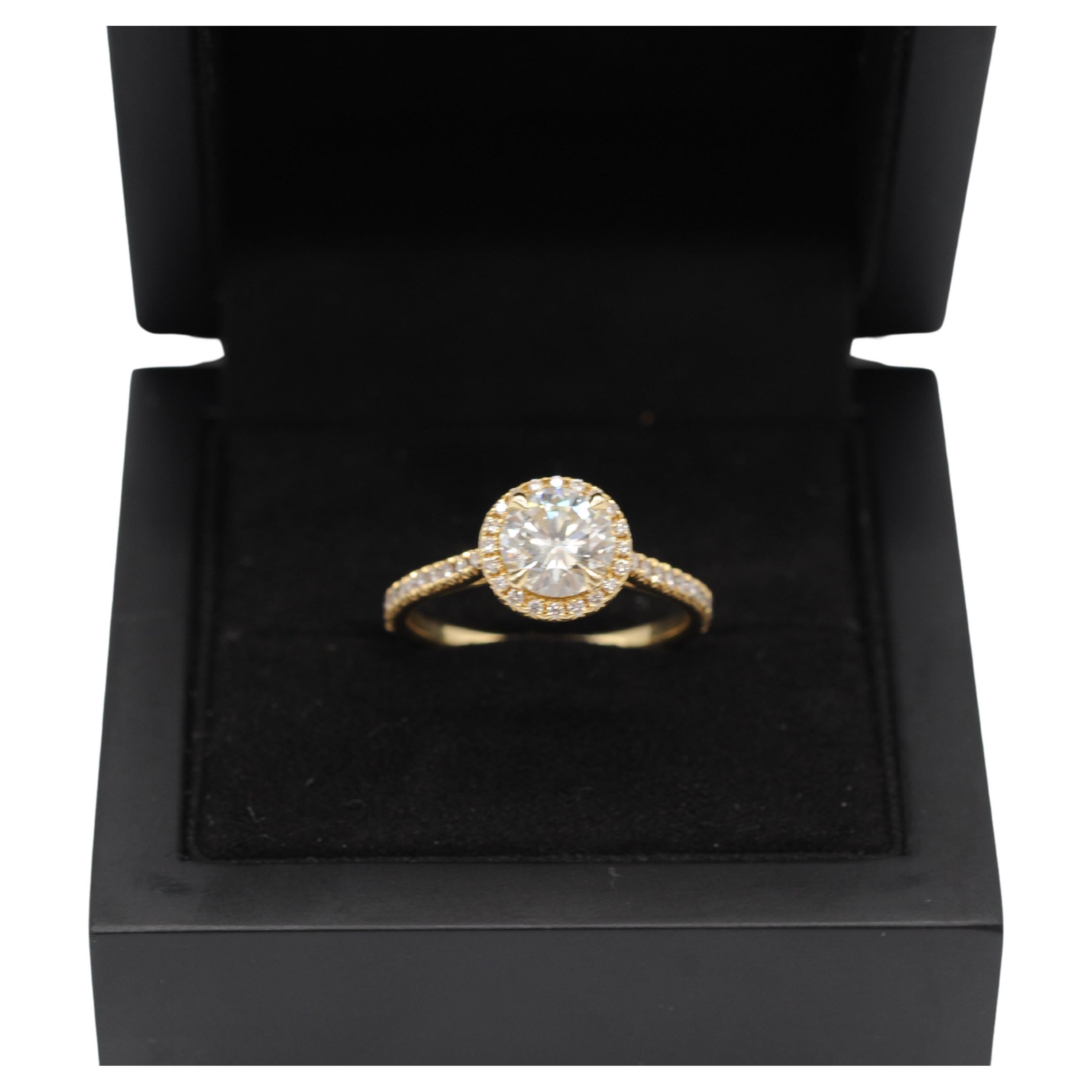 Majestic solitare Ring with diamond ca: 1.4ct in 18k gold  For Sale 6