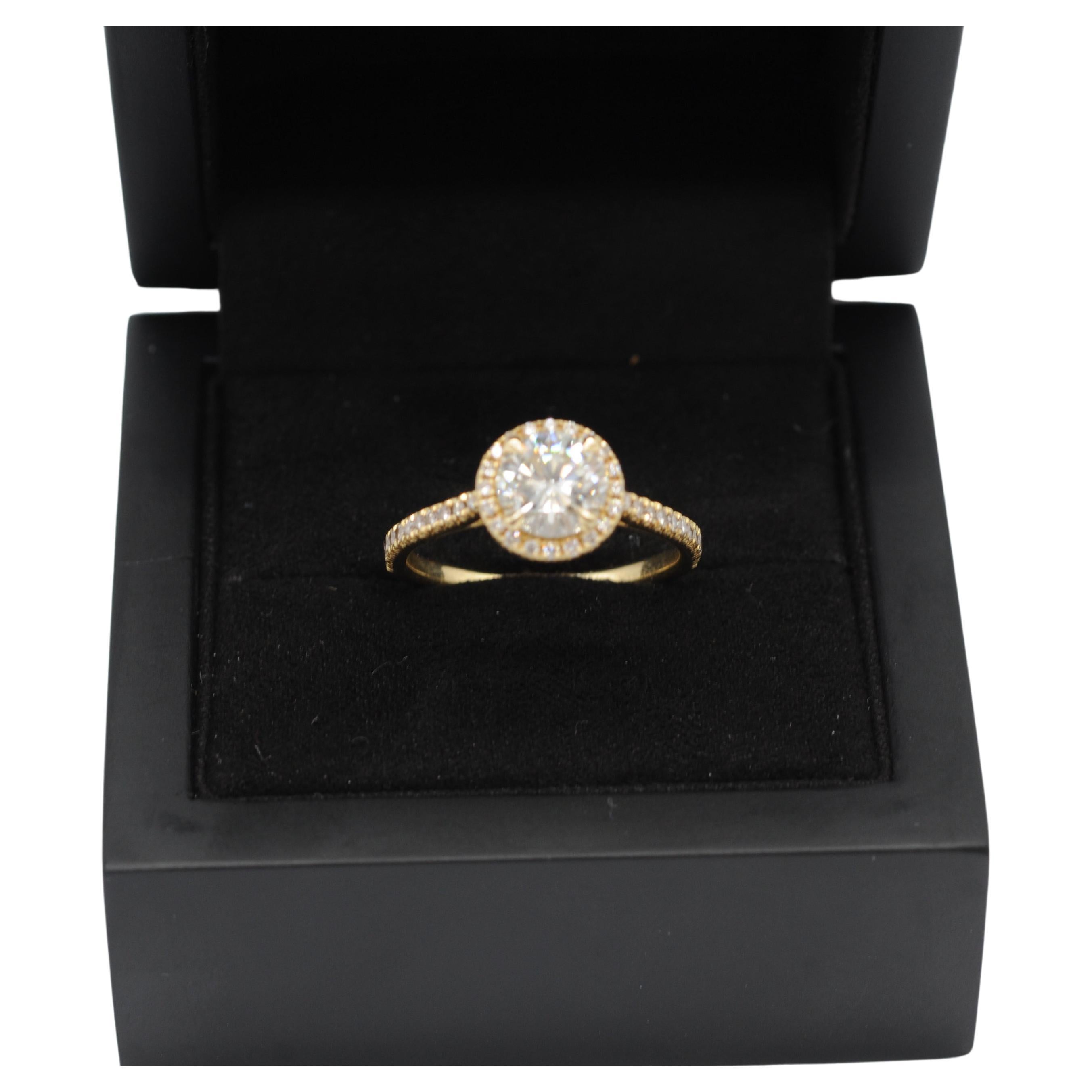 Majestic solitare Ring with diamond ca: 1.4ct in 18k gold  For Sale 7