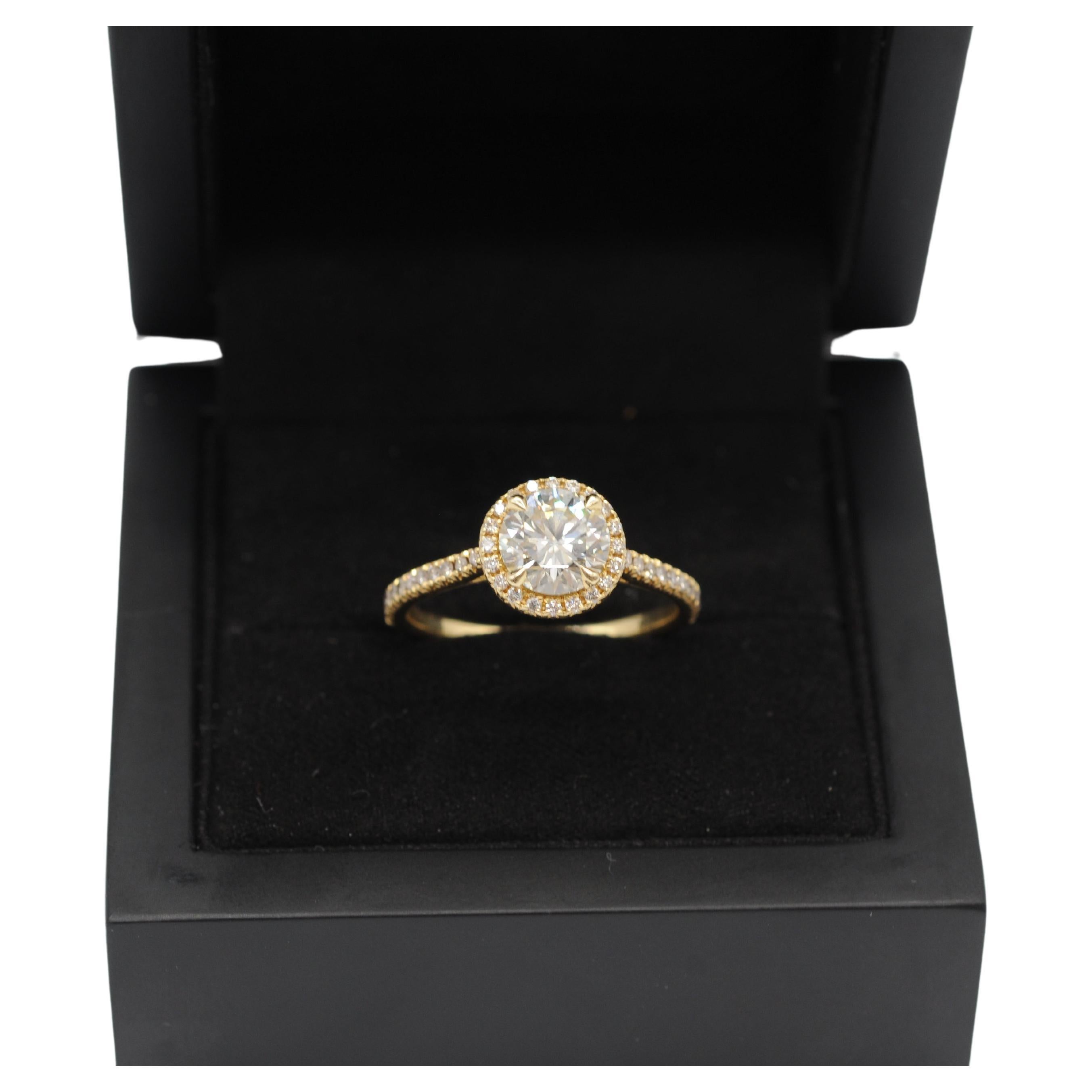 Majestic solitare Ring with diamond ca: 1.4ct in 18k gold  For Sale 9
