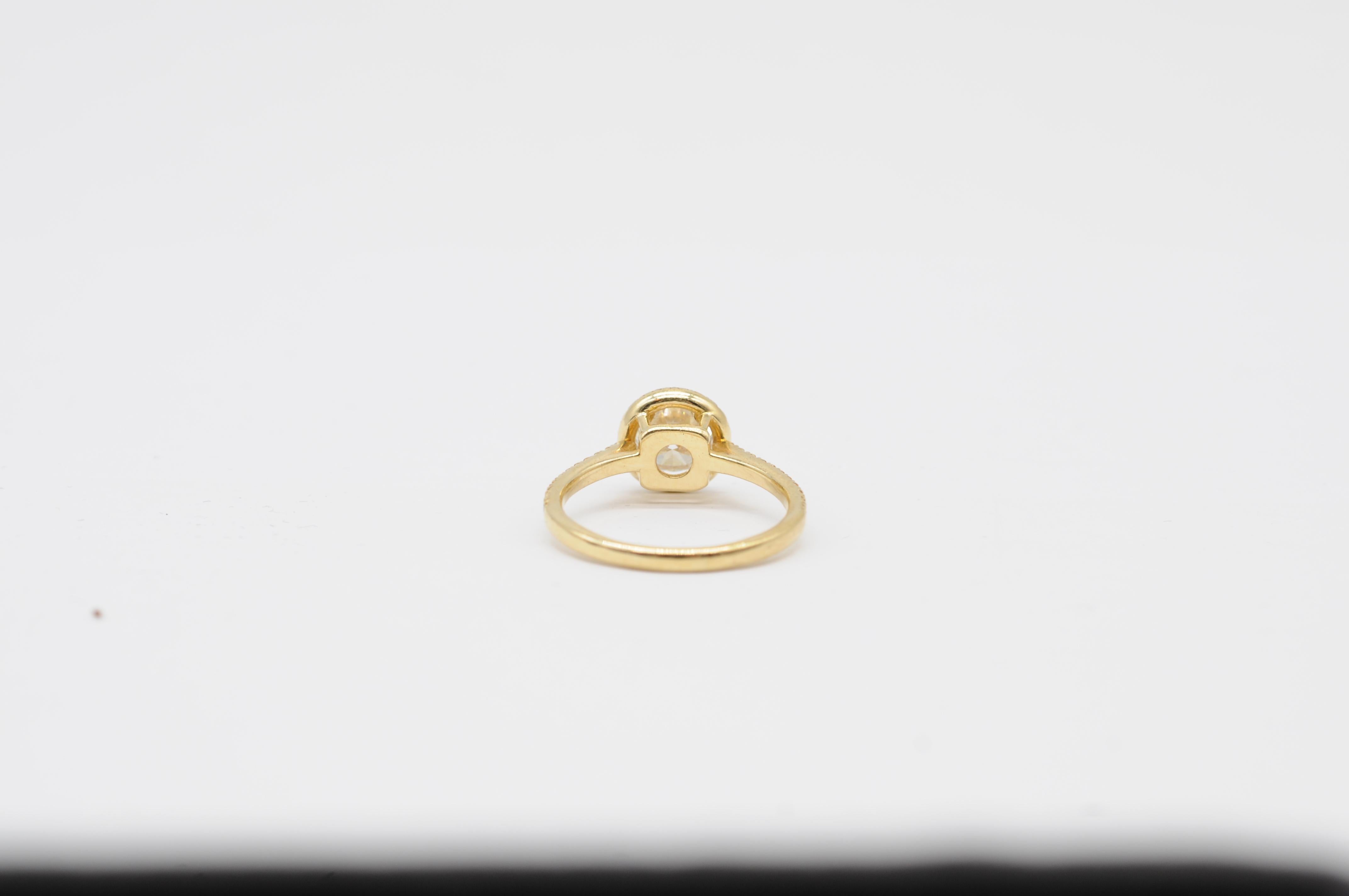 Anillo Majestic solitare con diamante ca: 1,4ct en oro de 18k en venta 12