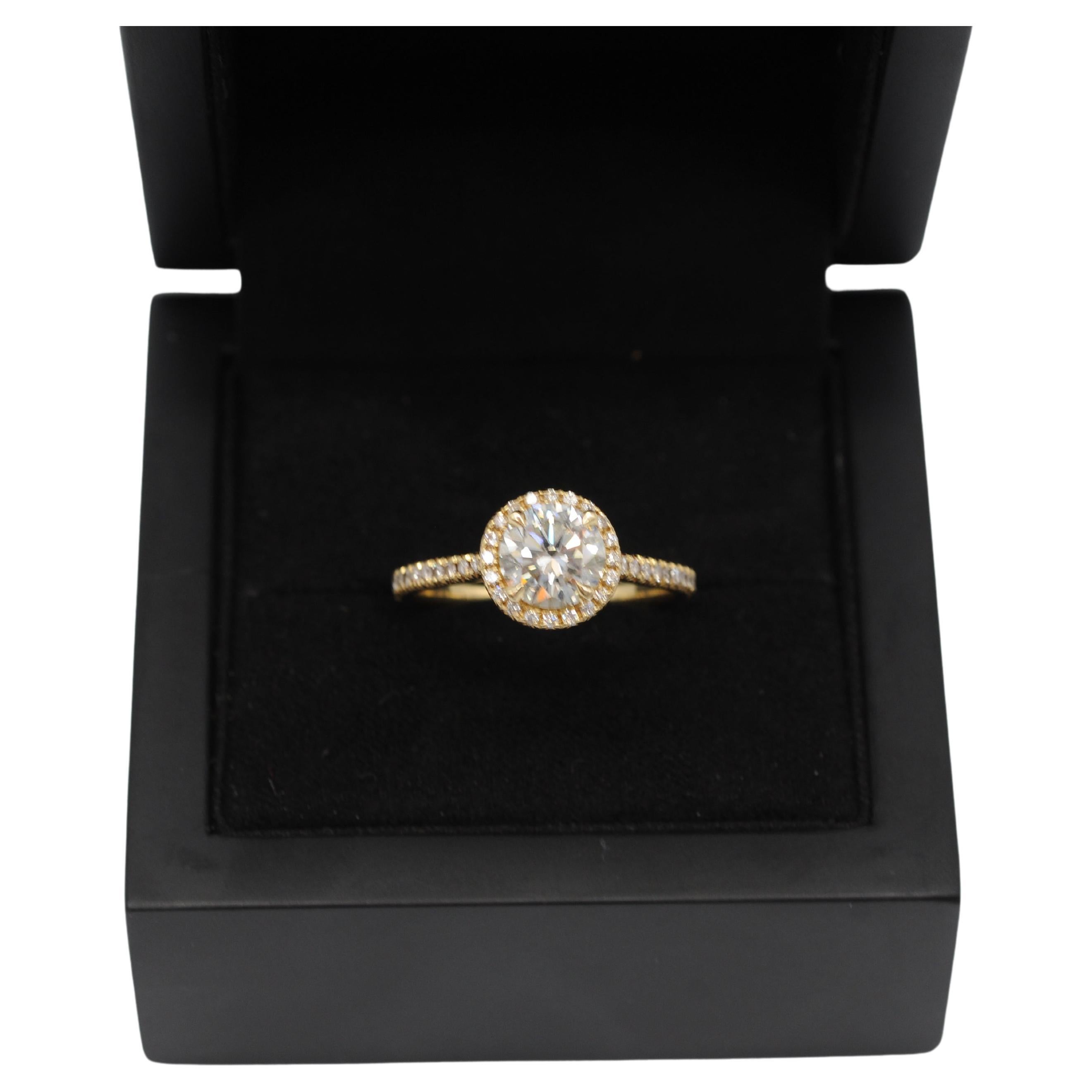Majestic solitare Ring with diamond ca: 1.4ct in 18k gold  For Sale 1