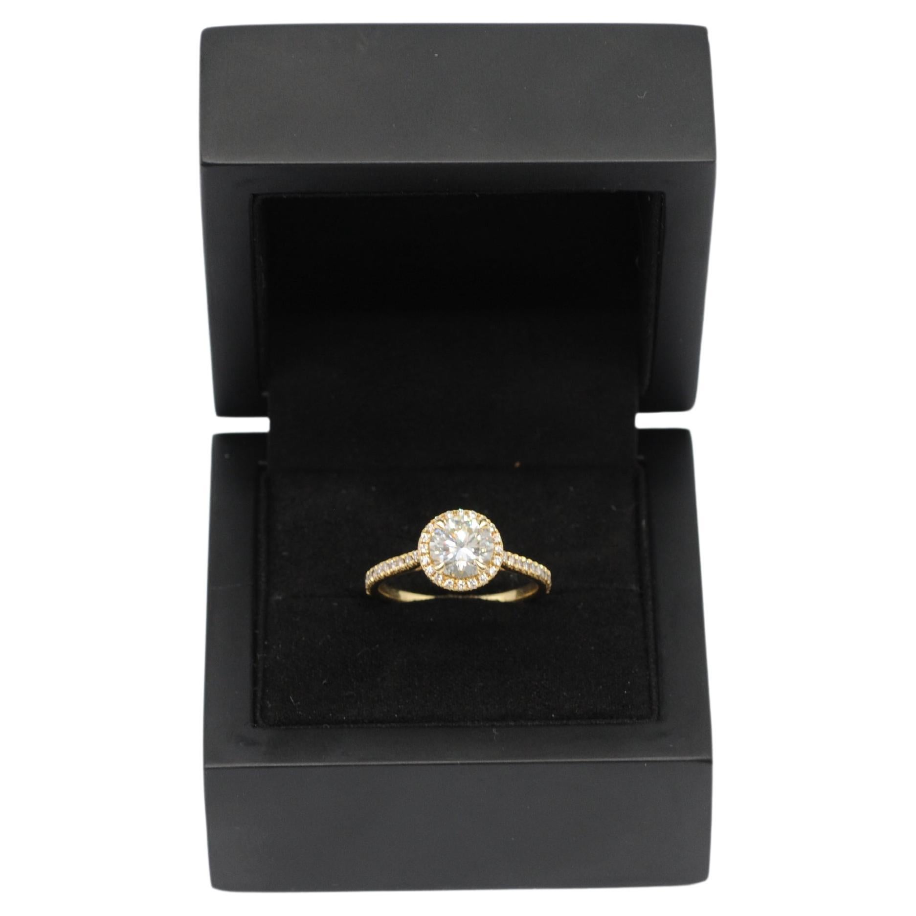 Majestic solitare Ring with diamond ca: 1.4ct in 18k gold  For Sale 2