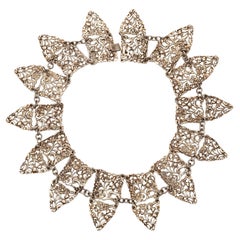Majestic Sterling Art Necklace c. 1910
